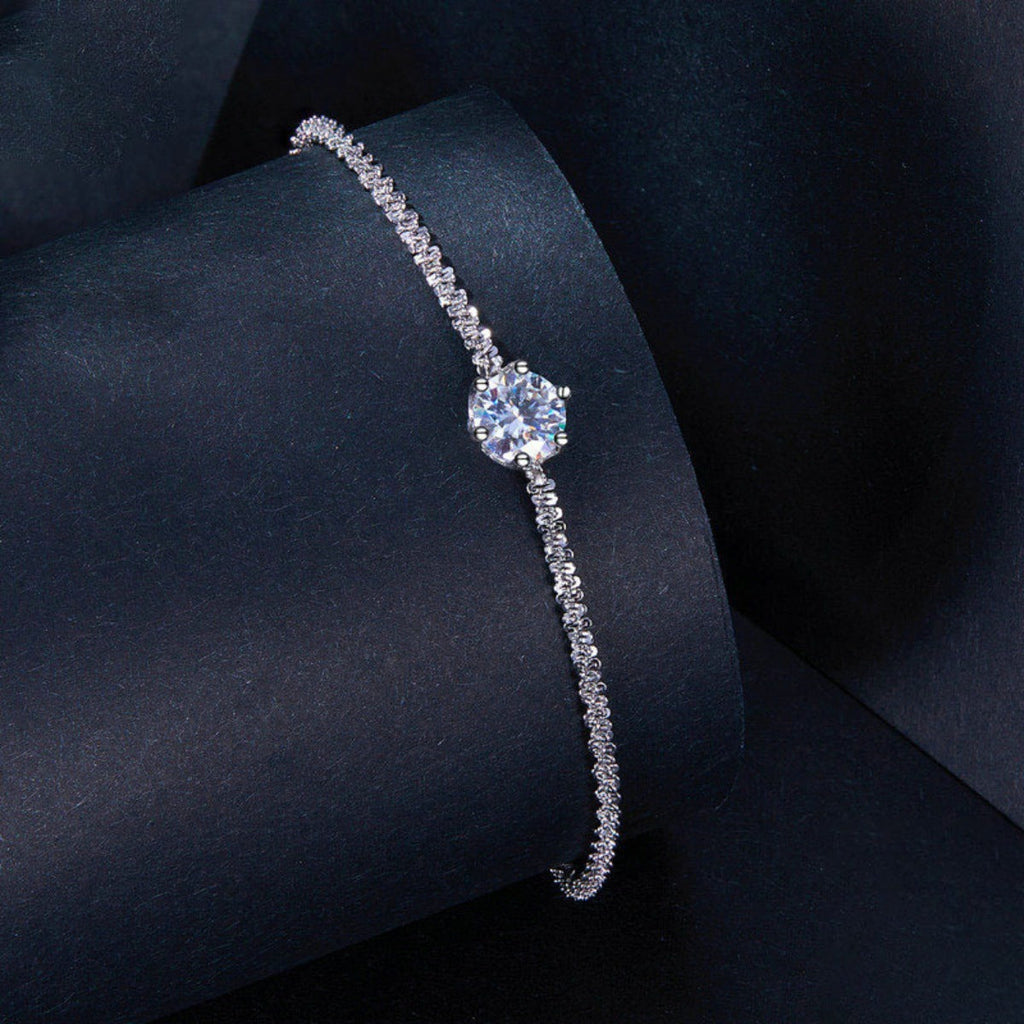 925 Sterling Silver Zircon Bracelet