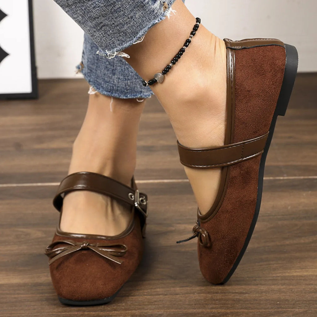 Square Toe Flats Slip-Ons