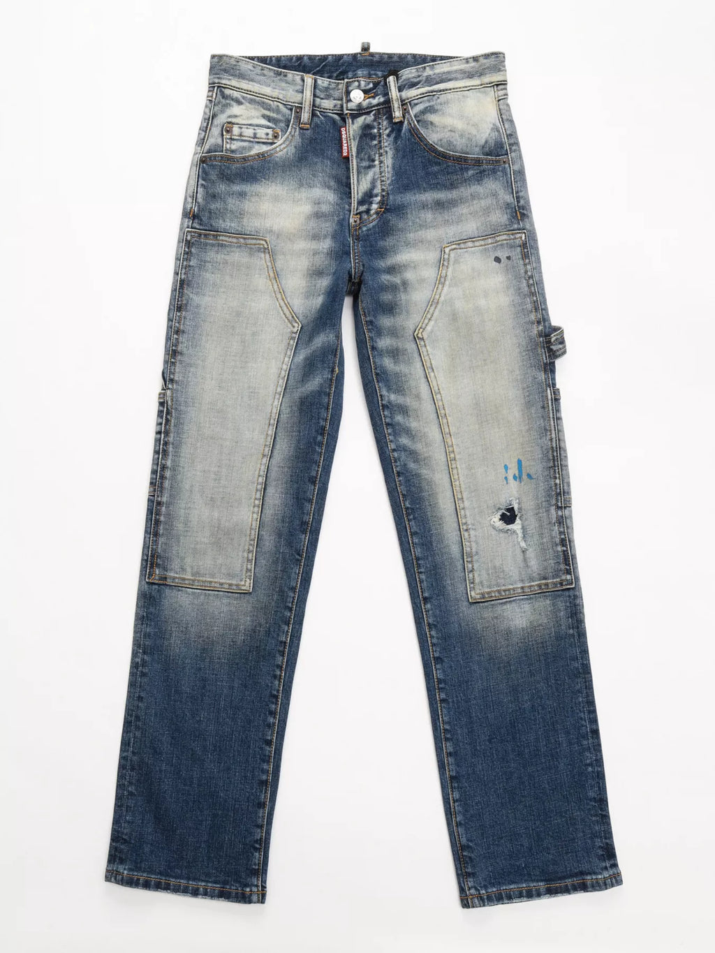 Men's Distressed Wash Jeans