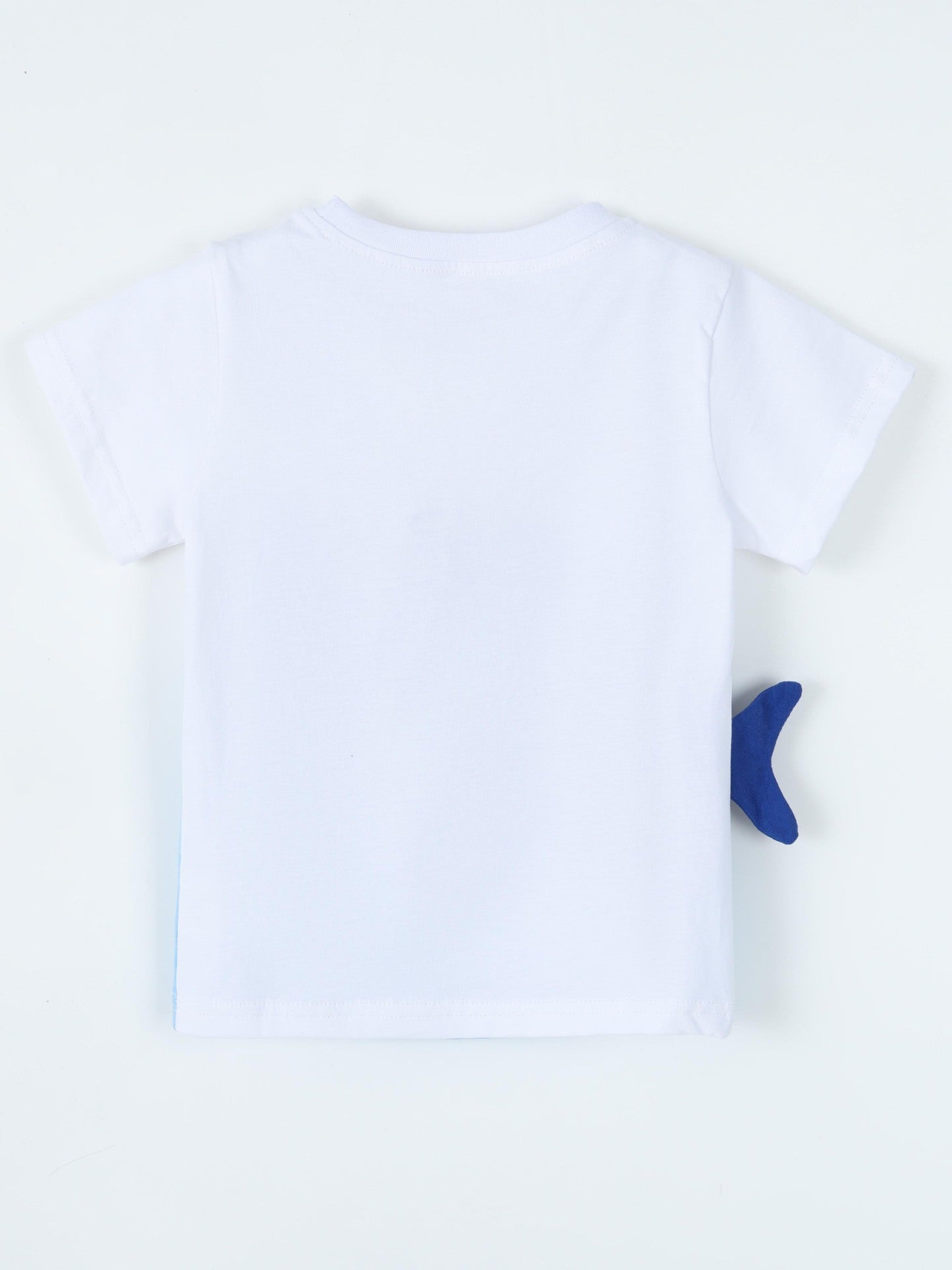 Children's Shark Graphic Round Neck T-Shirt