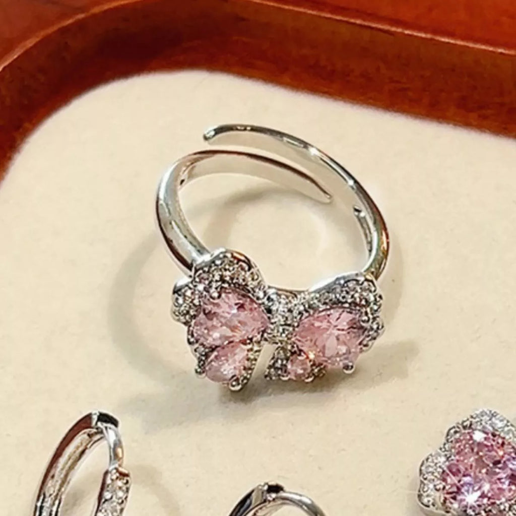 Zircon Bow Bypass Ring