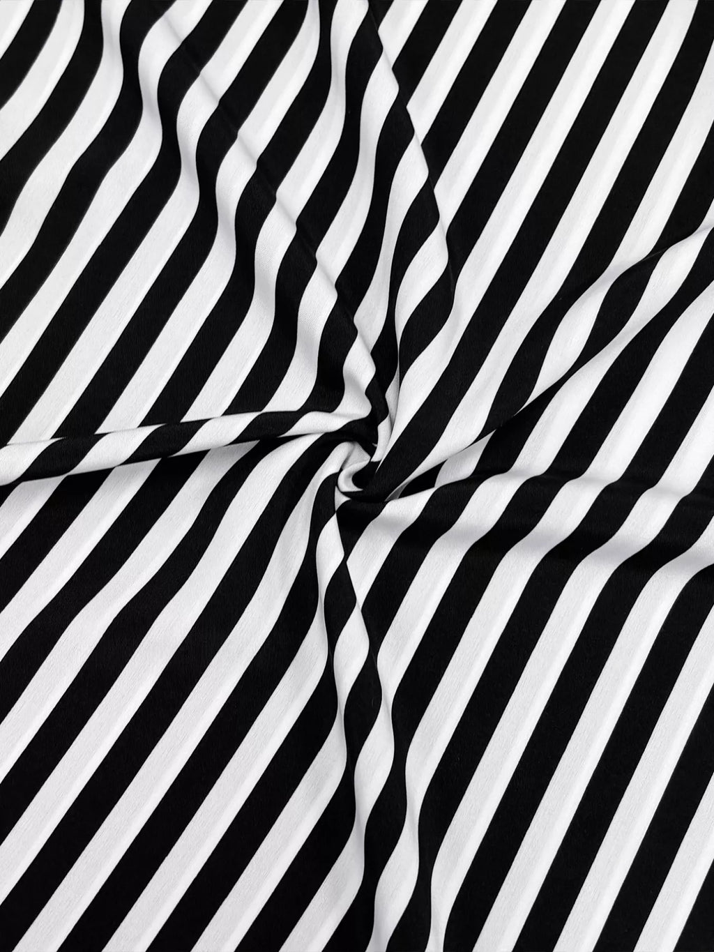 Striped Notched Long Sleeve Midi Dress