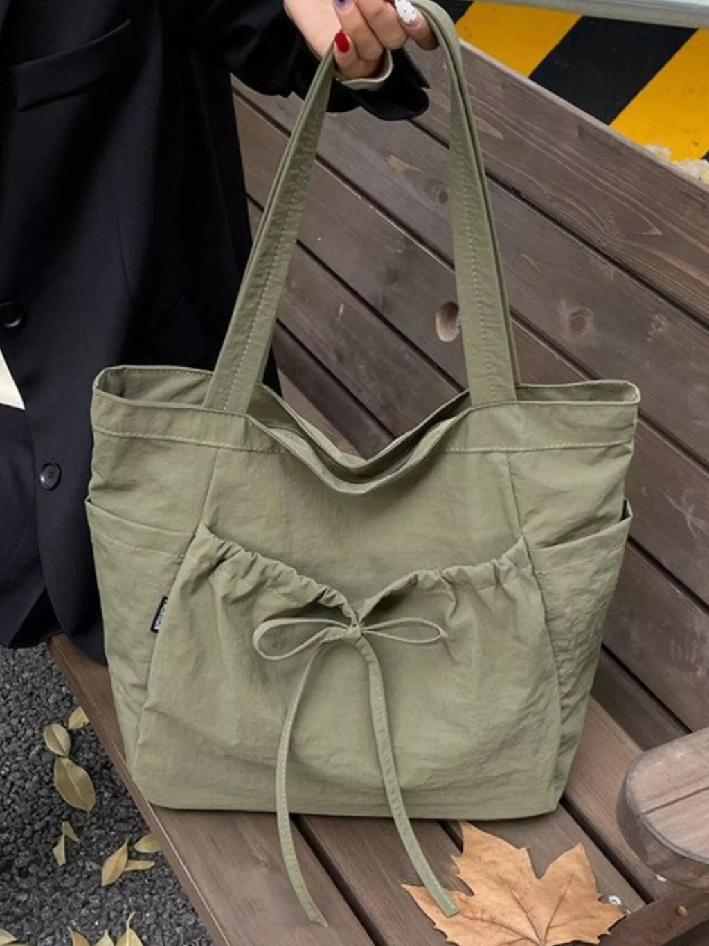 Lightweight Bow Decor Handbag