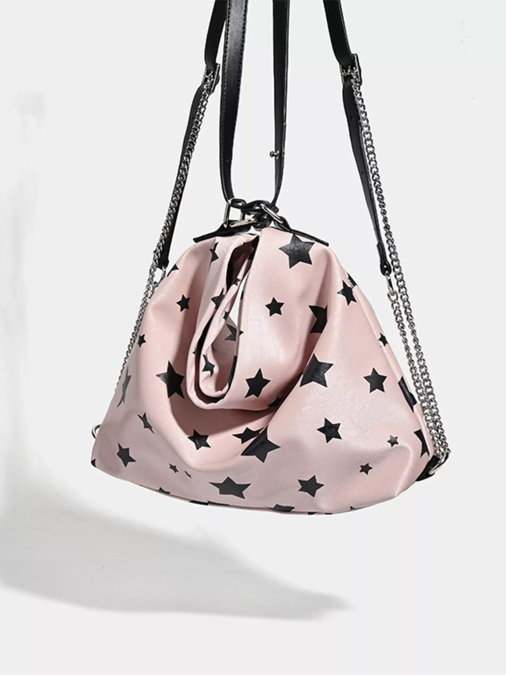 Star Print Chain Shoulder Bag