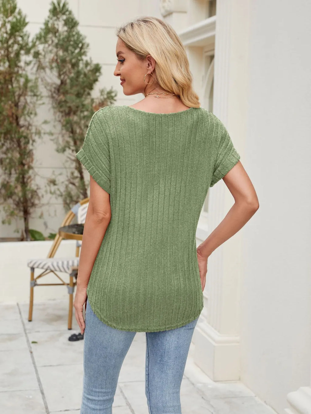Round Neck Short Sleeve T-Shirt