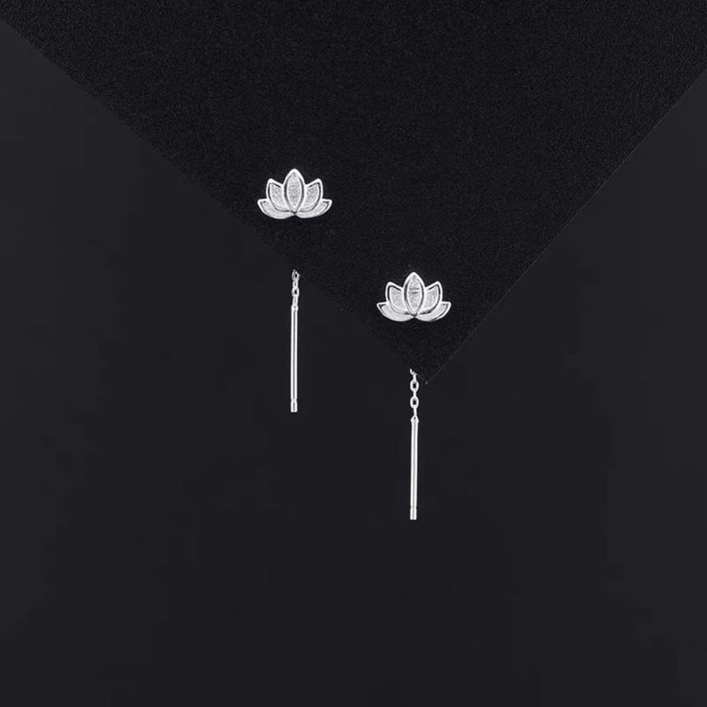 Lotus Drop Earrings
