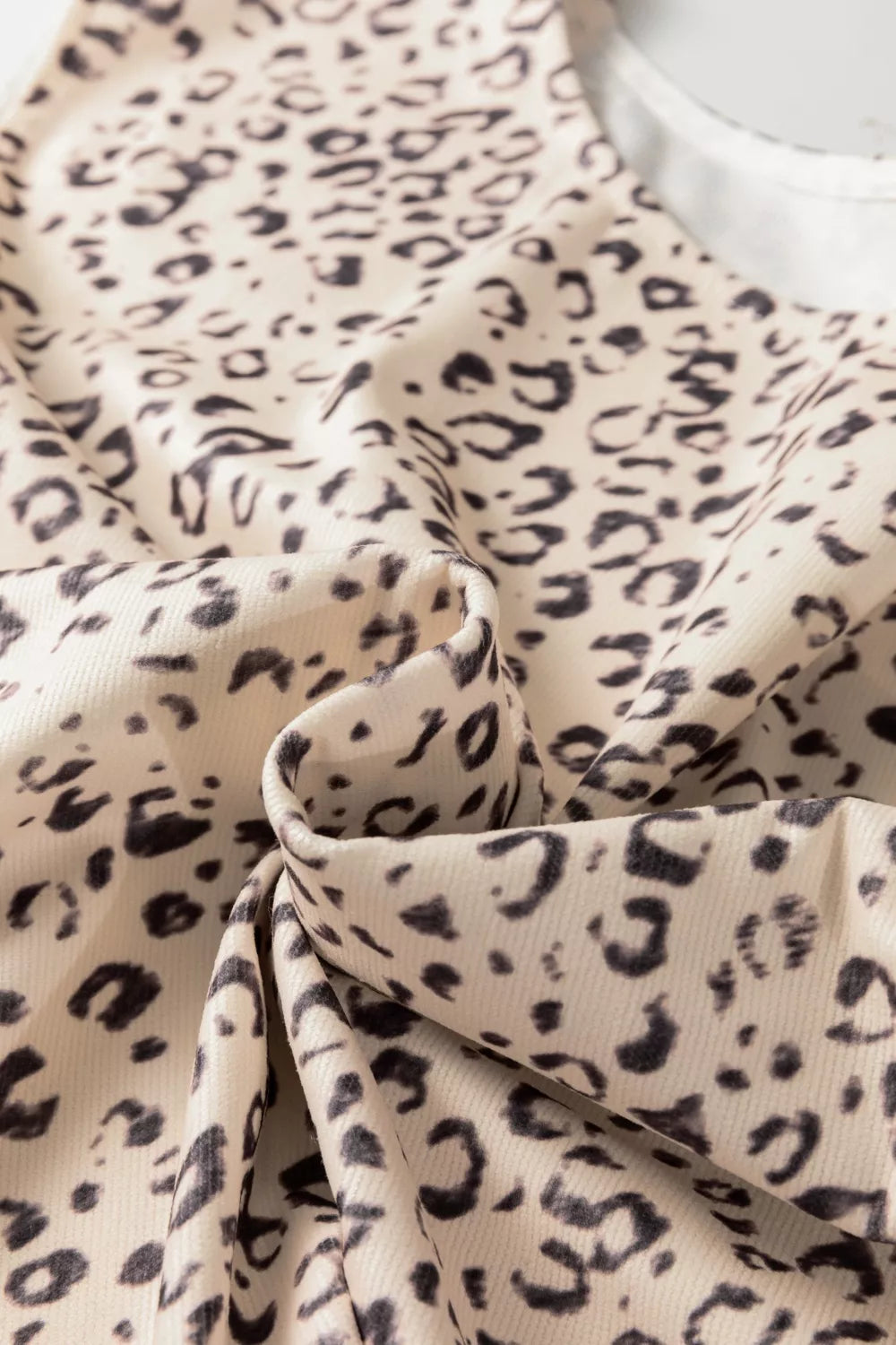 Knot Side Leopard Print Vest