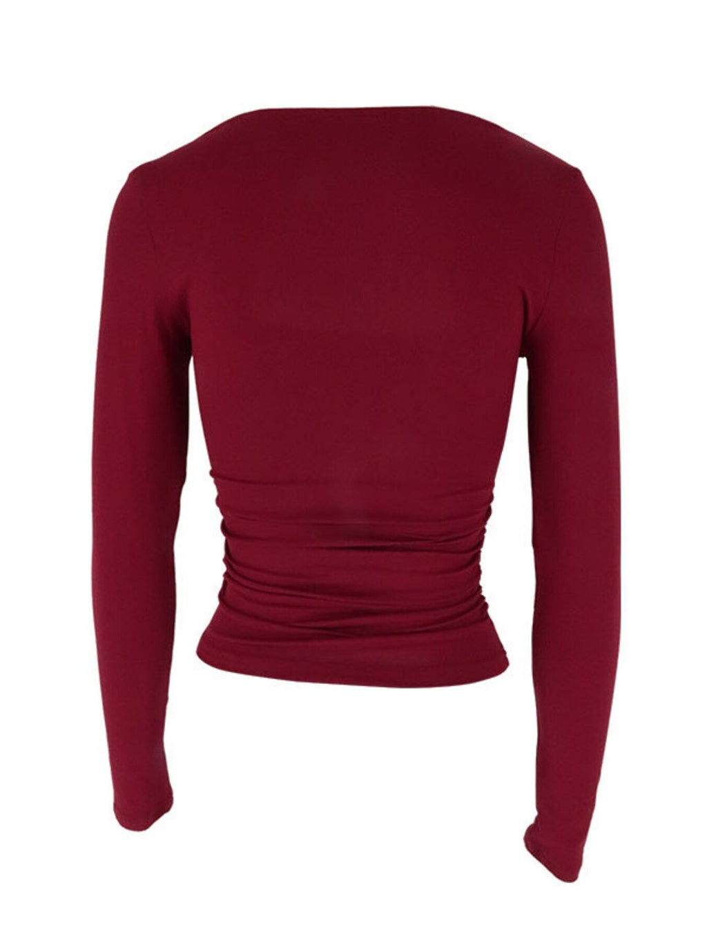 Square Neck Slim Fit Long Sleeve T-Shirt