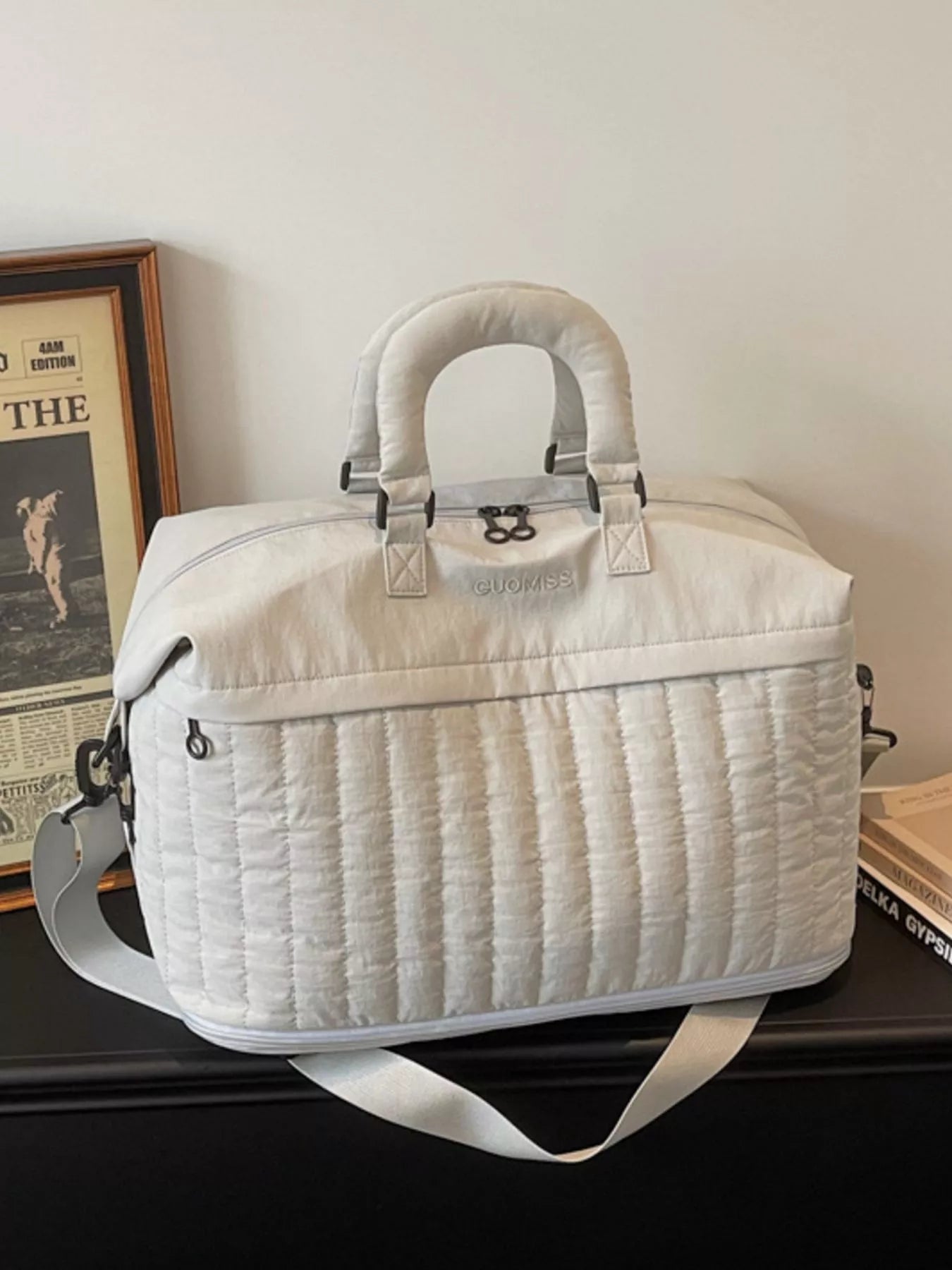 Quilted Nylon Travel Bag