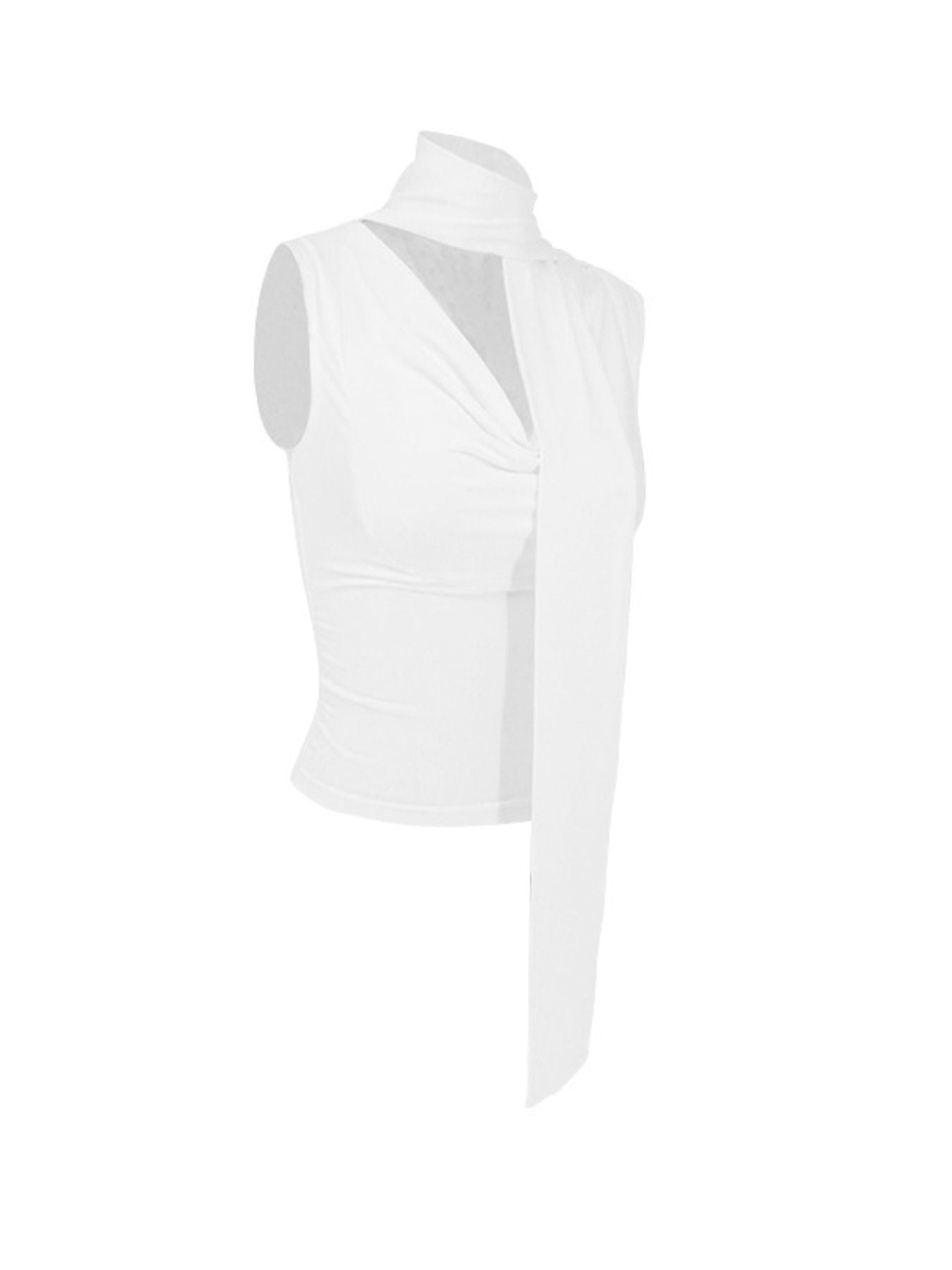 Cowl Neck Ruched Cami