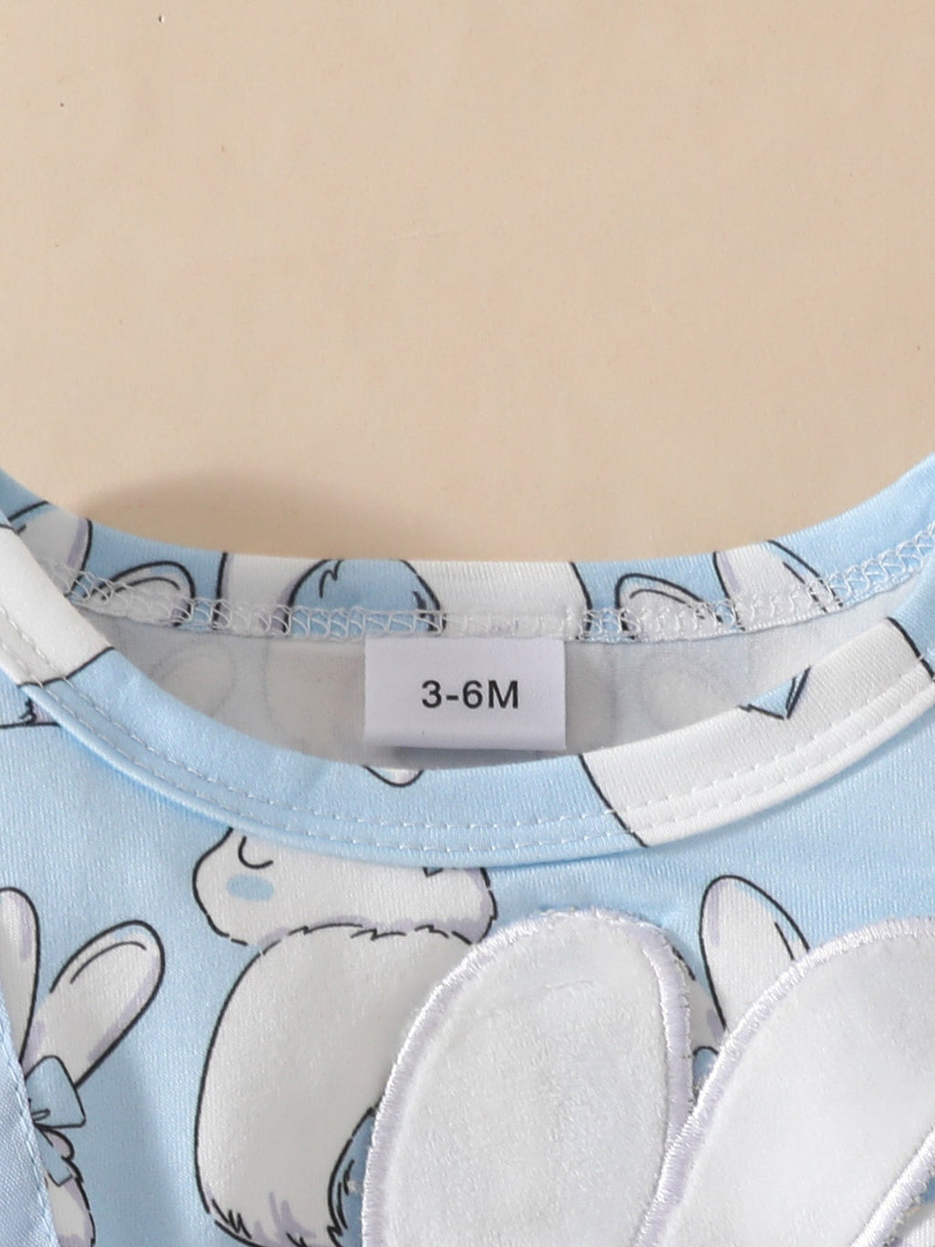 Children's Bunny Applique Bodysuit Dress & Headband Set