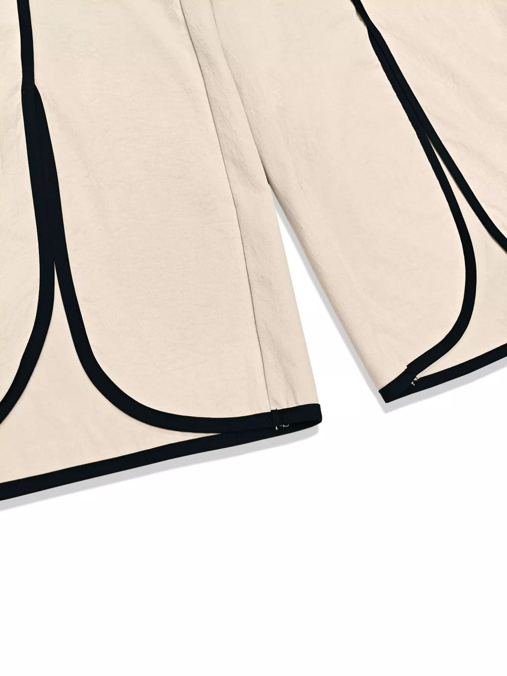Contrast Trim Top and Wide Leg Pants Set