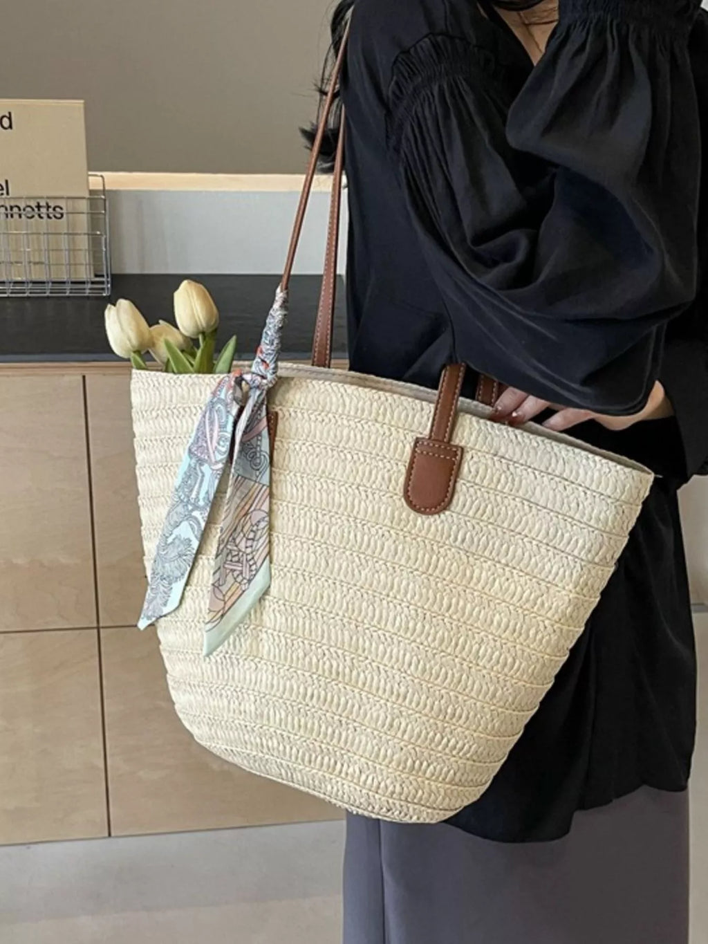 Straw Woven Shoulder Bag