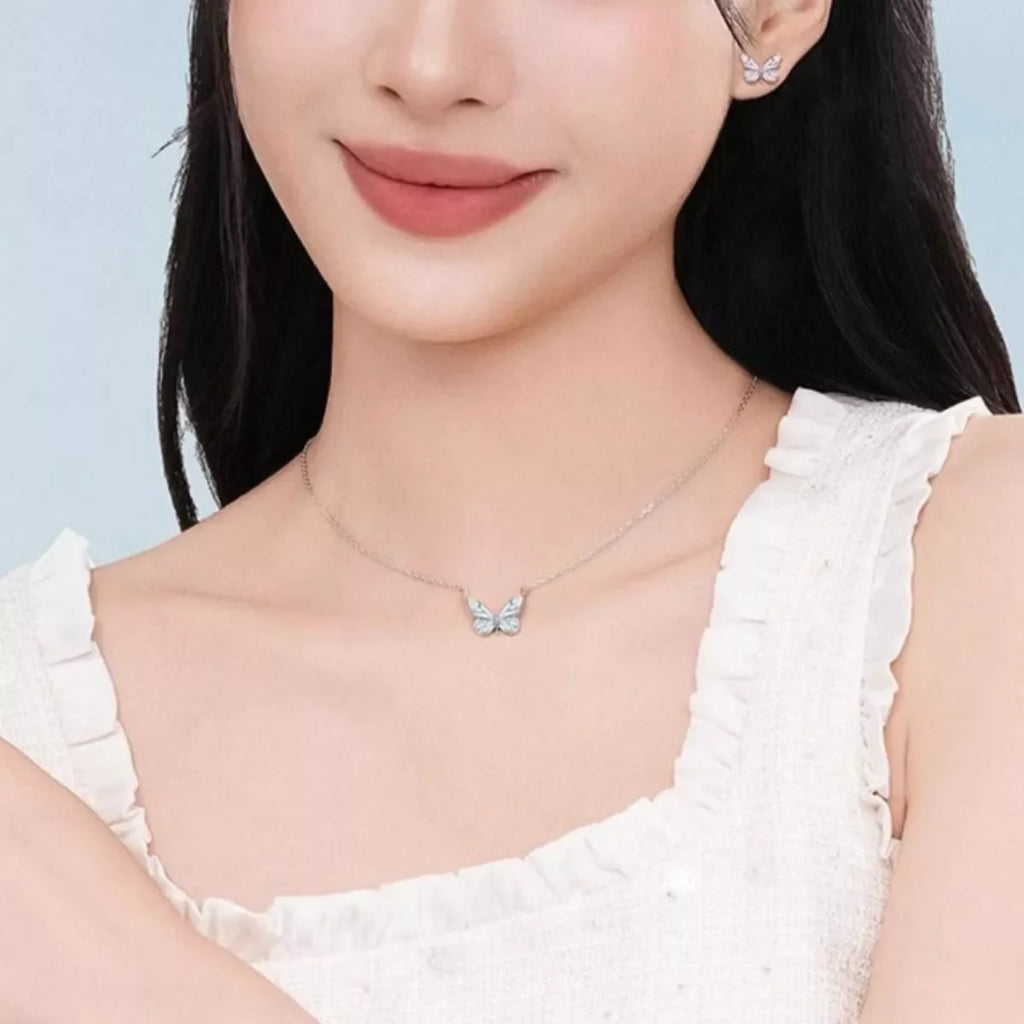 925 Sterling Silver Butterfly Necklace