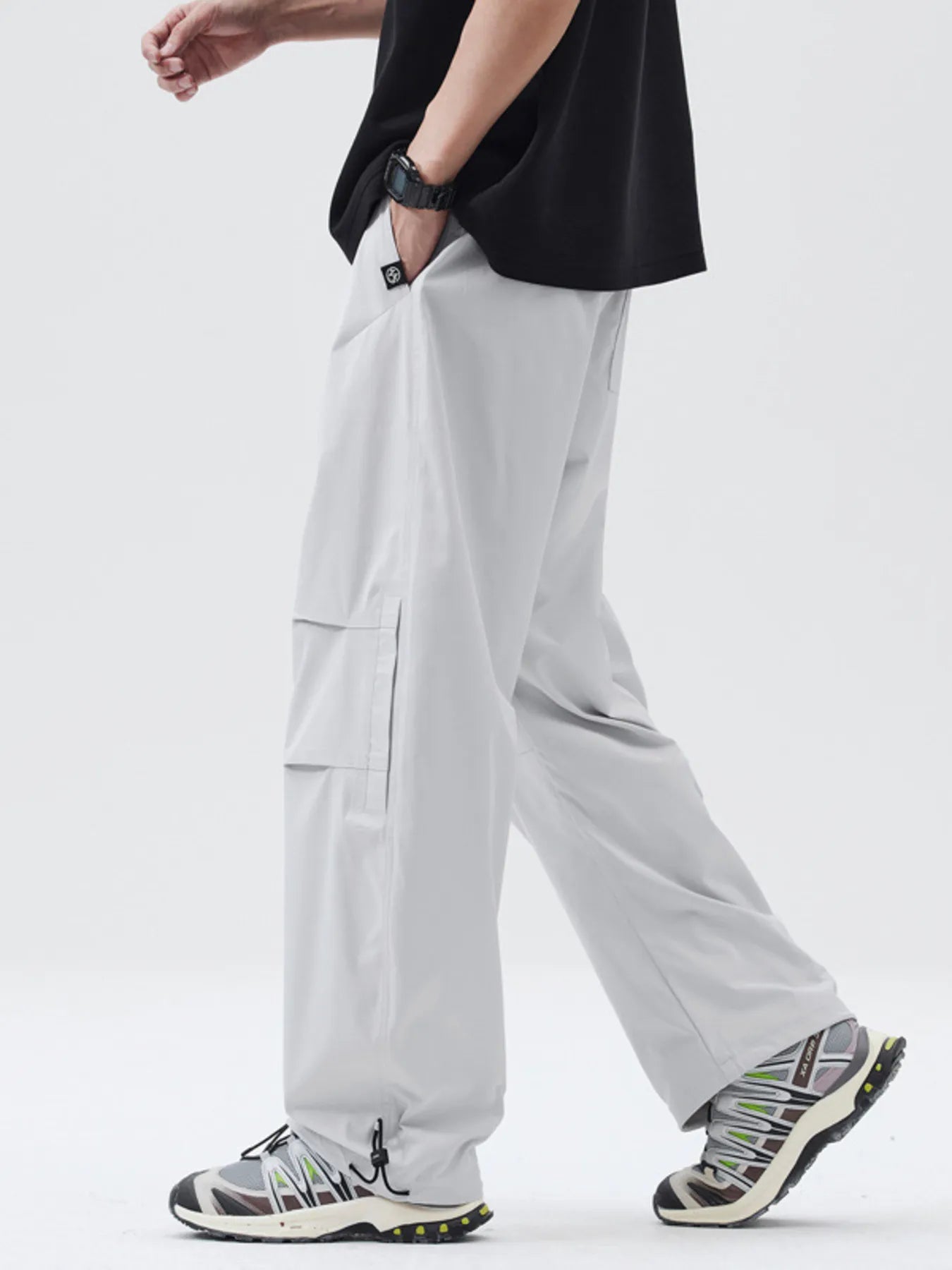 Men's Full Size Relaxed Fit Drawstring Pants Plus Size