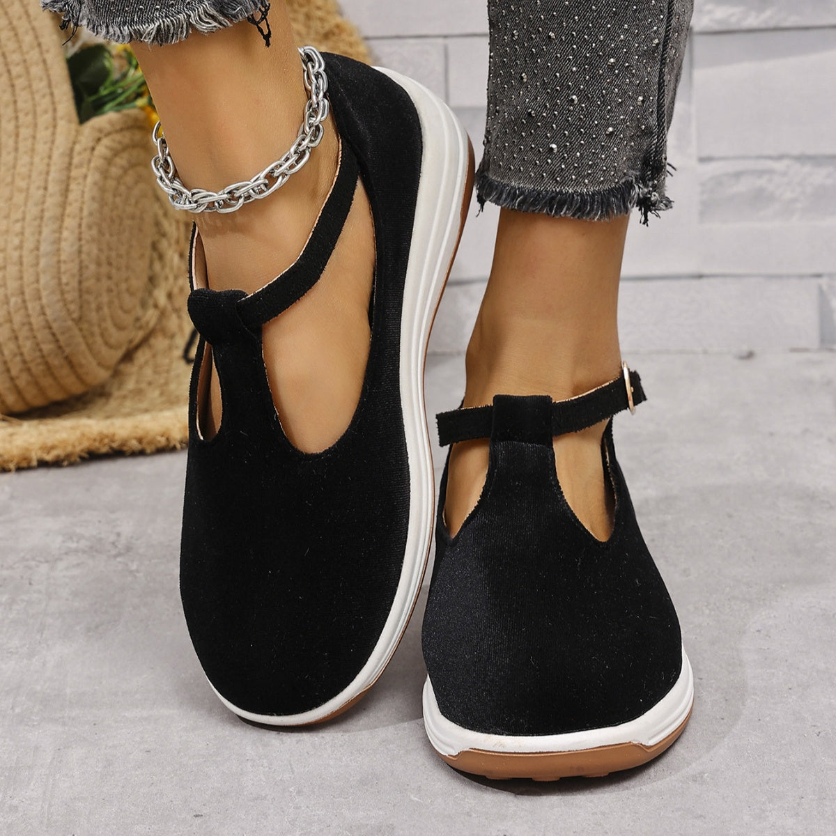 Round Toe Slip-Ons