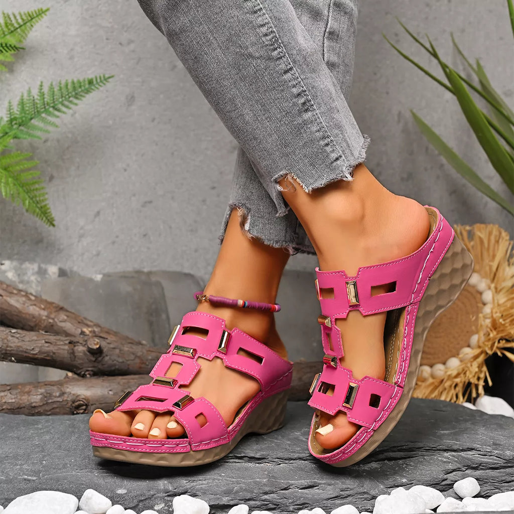 Open Toe Wedge Sandals