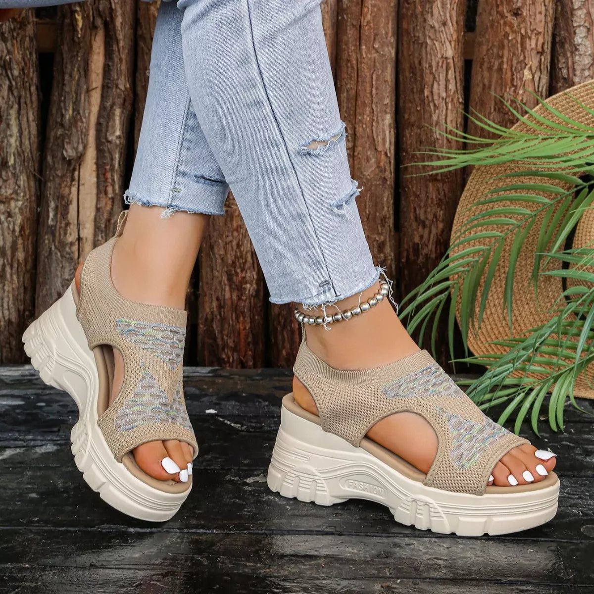 Open Toe Platform Sandals