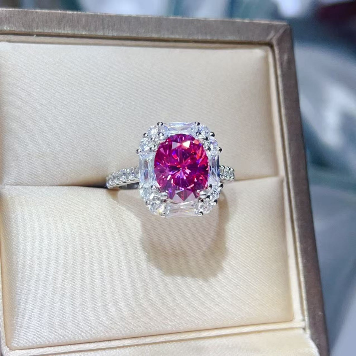 3 Carat Moissanite 925 Sterling Silver Ring