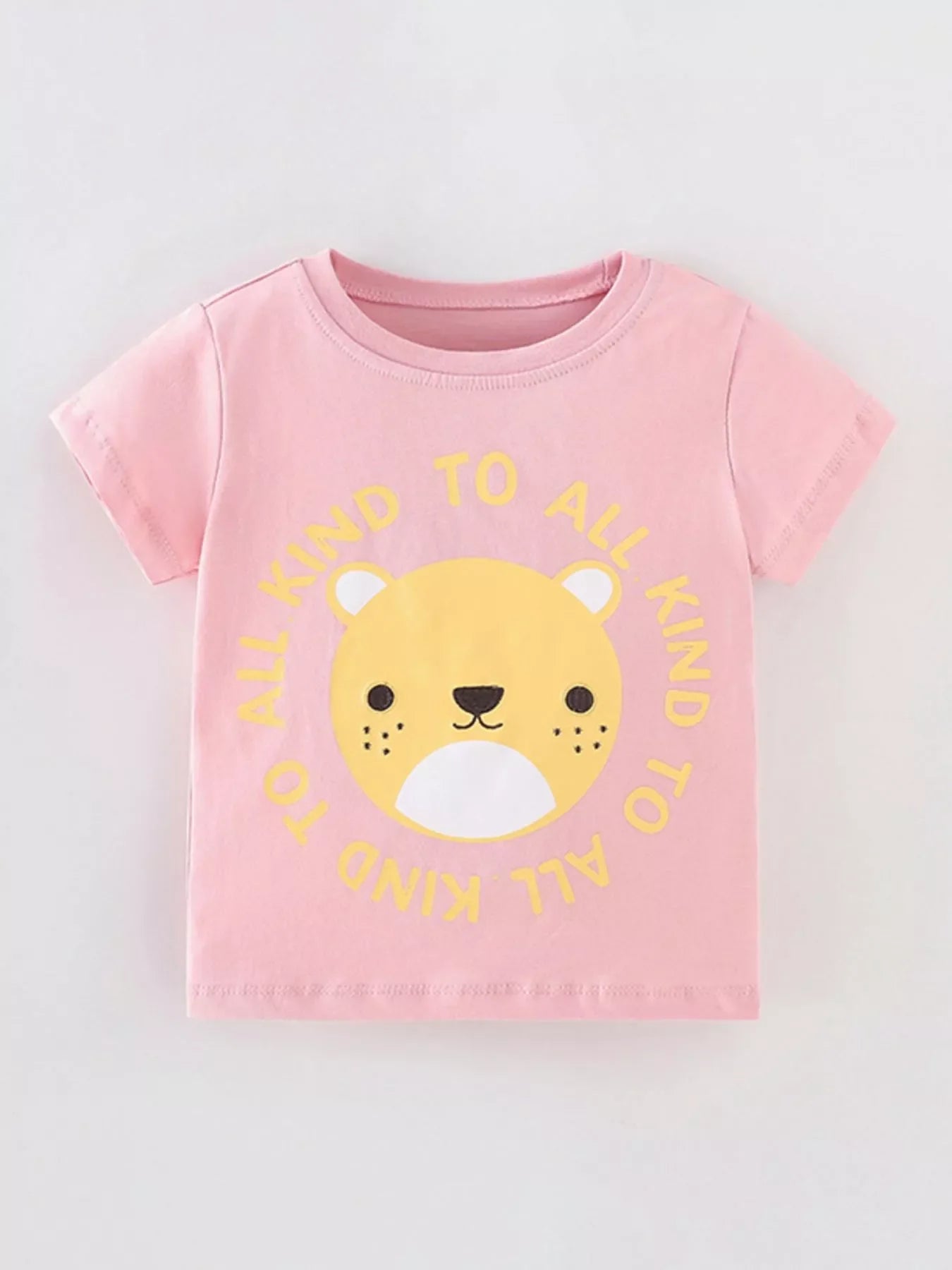 Children's Cartoon Bear Short Sleeve T-Shirt