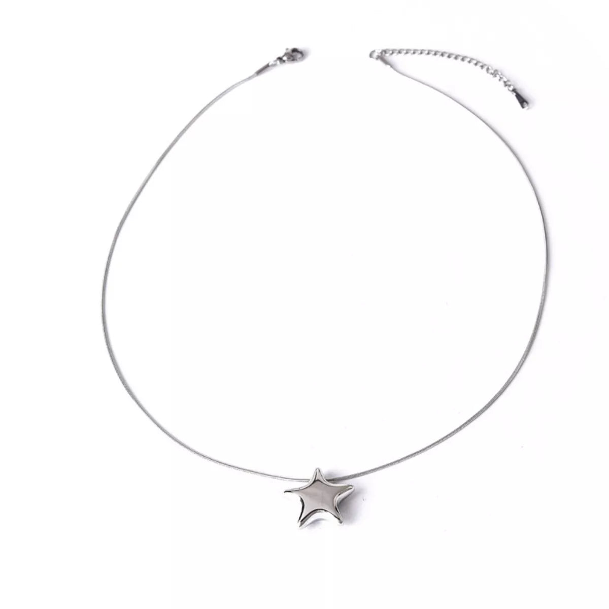 Titanium Steel Star Pendant Necklace
