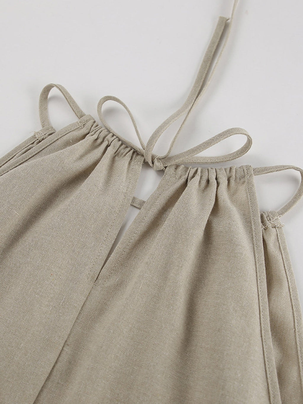 Cutout Tank and Wide Leg Pants Set