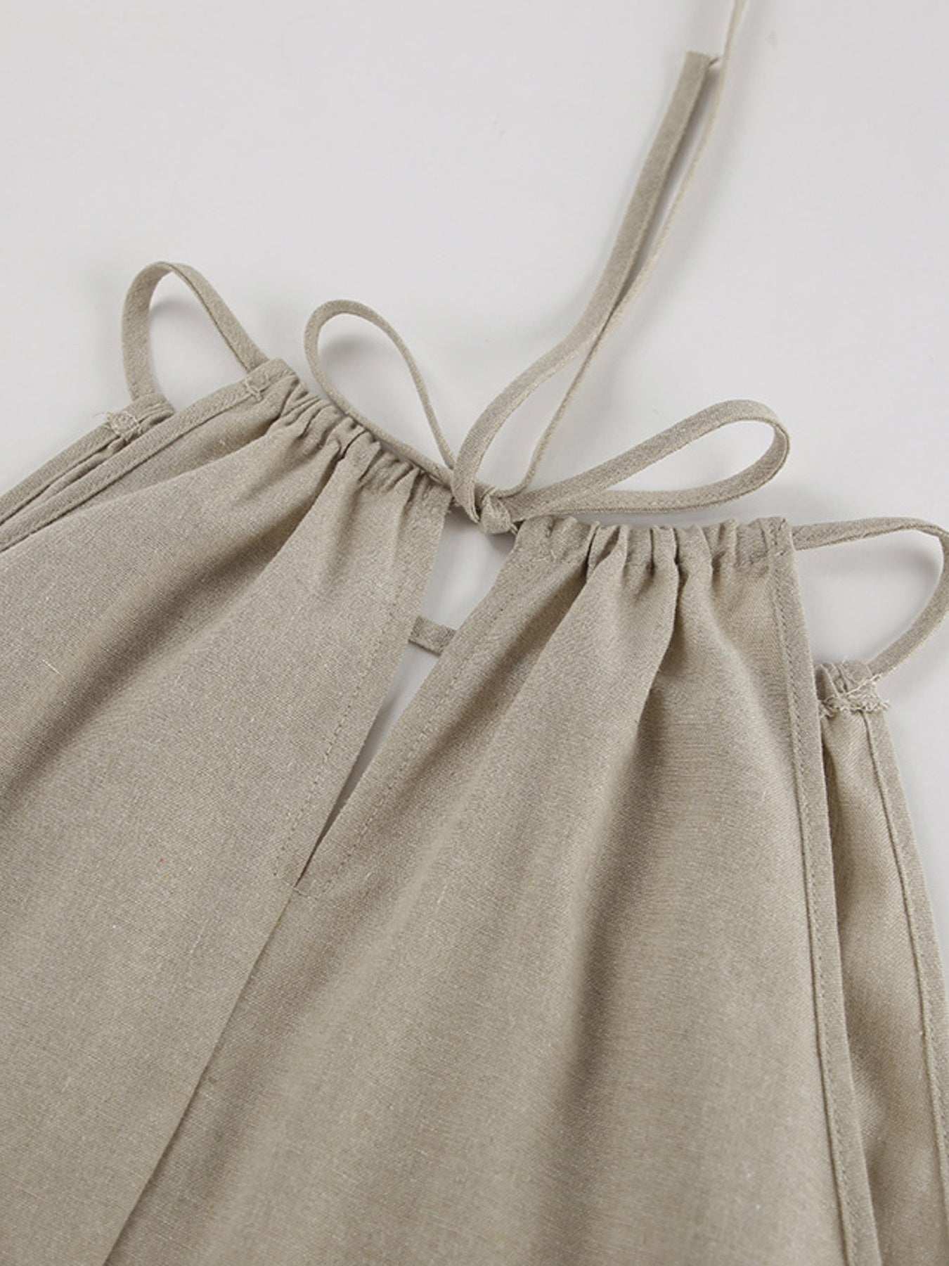 Cutout Tank and Wide Leg Pants Set
