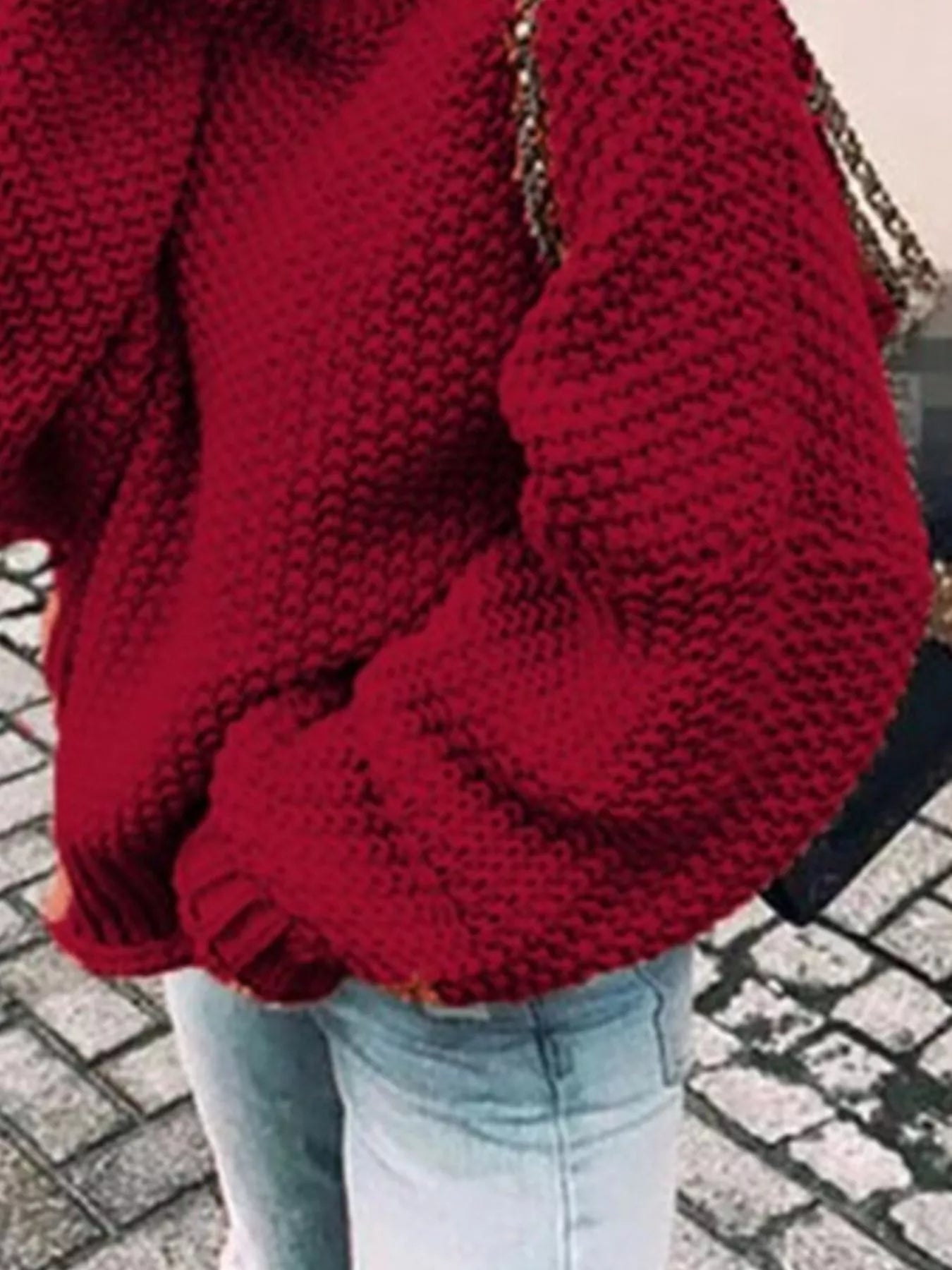 Chunky Knit Turtleneck Sweater