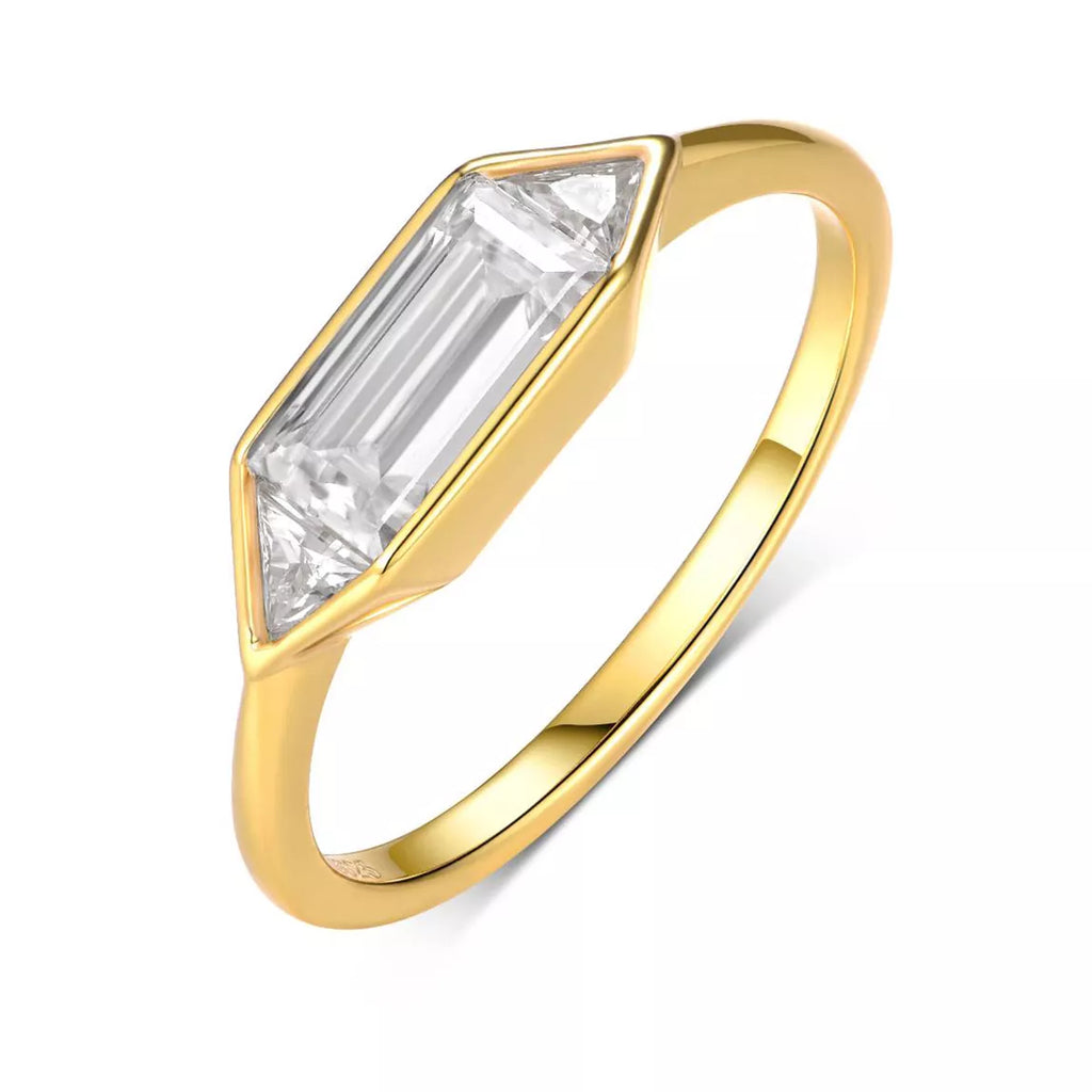 1 Carat Moissanite 925 Sterling Silver Ring