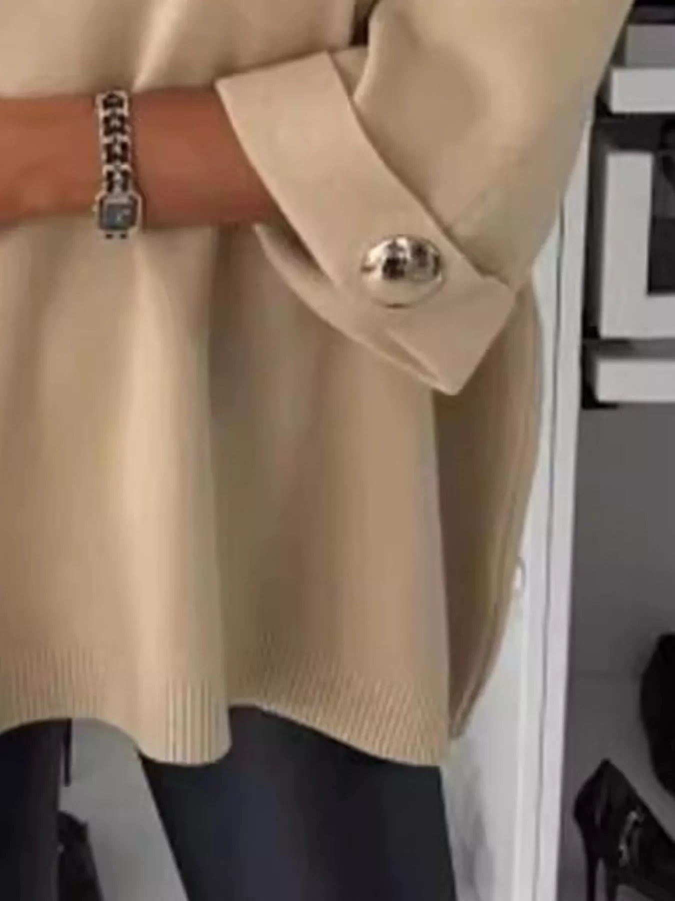 Full Size Round Neck Drop Shoulder Top with Ribbed Trim Plus Size