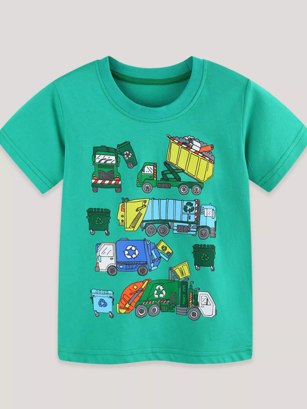 Children's Cartoon Garbage Truck Graphic Tee