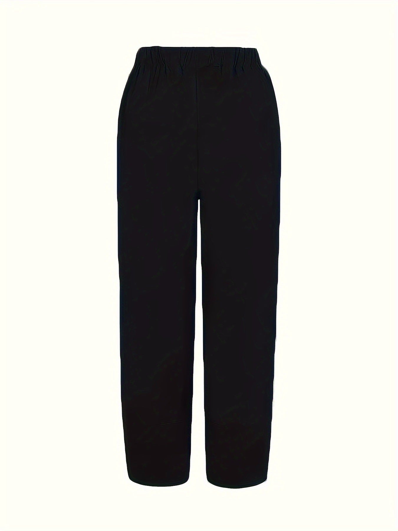Elastic Waist Pants with Pockets