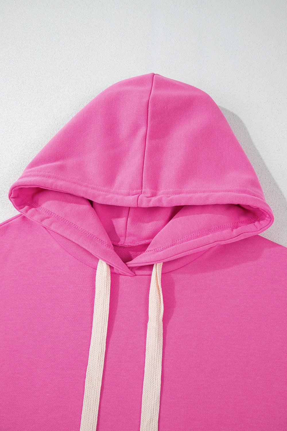 Drawstring Dropped Shoulder Hoodie
