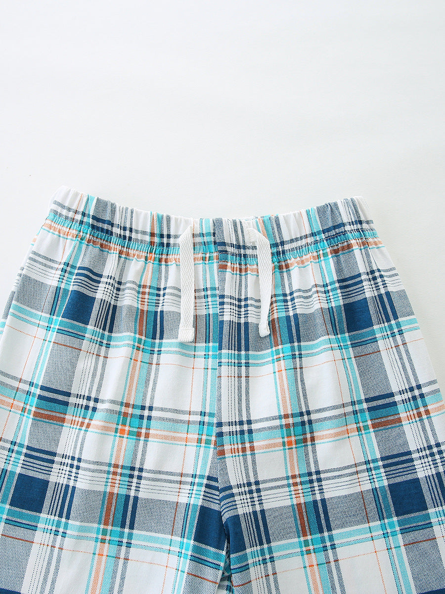 Children's Ocean Friends Tee and Plaid Shorts Set