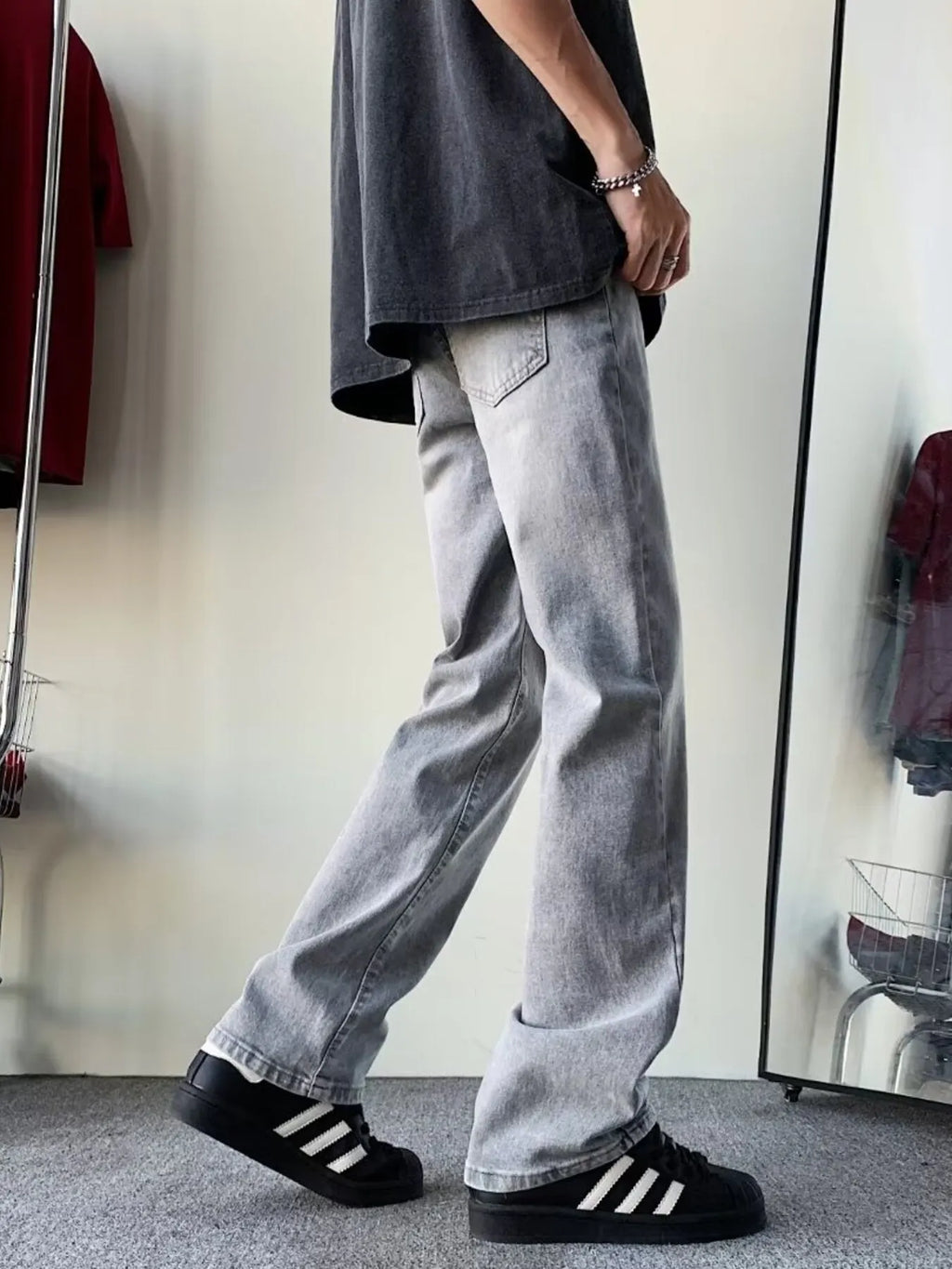 Men's Full Size Loose Fit Jeans Plus Size