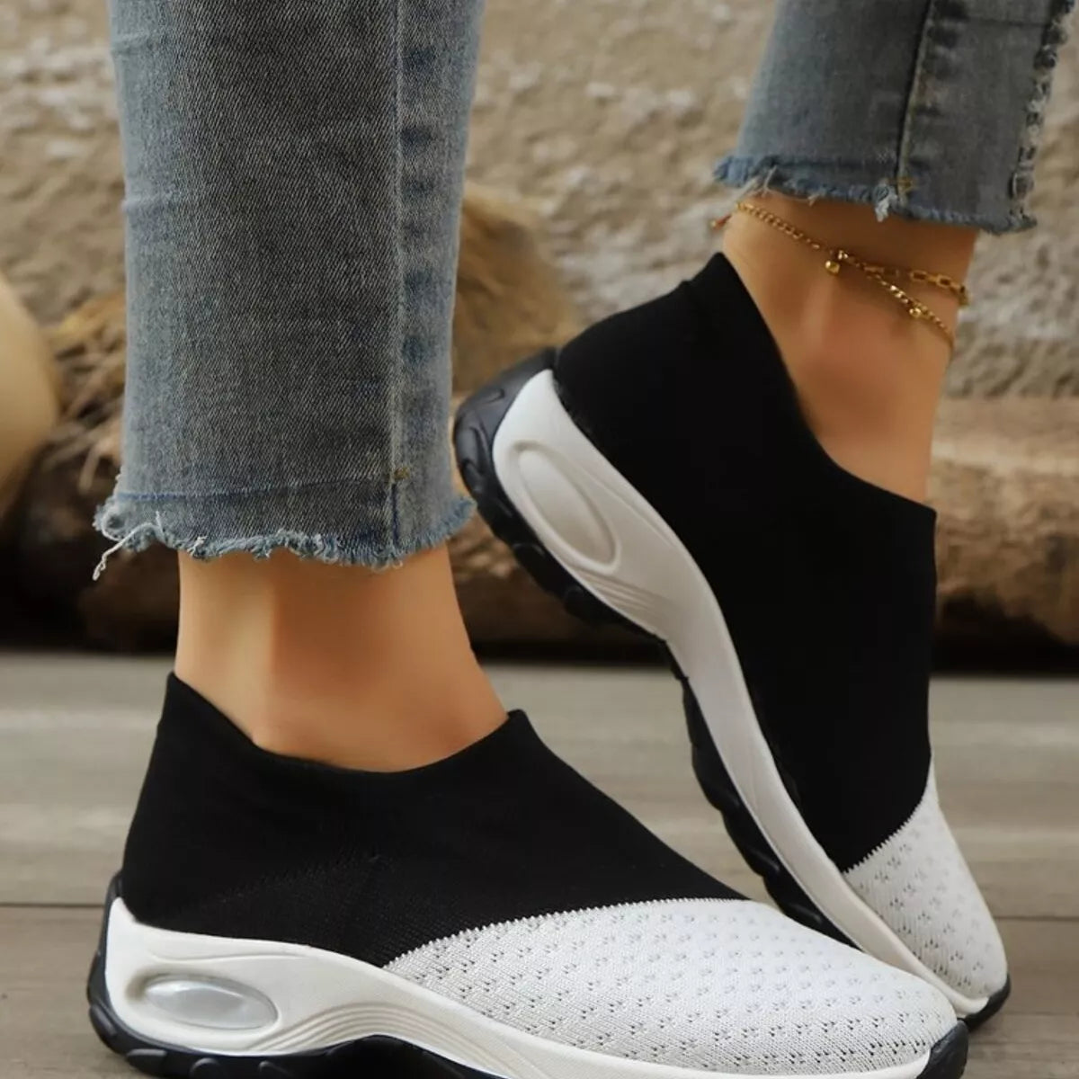 Color Block Mesh Athletic