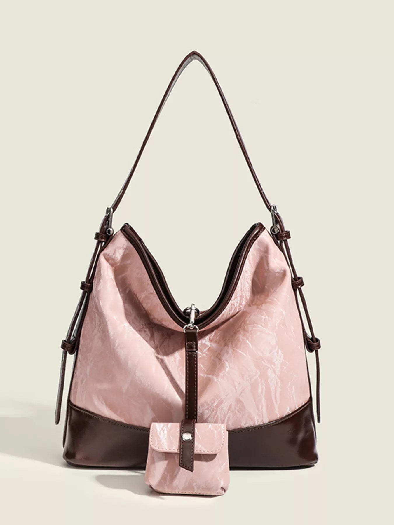 Adjustable Strap Shoulder Bag with Pouch