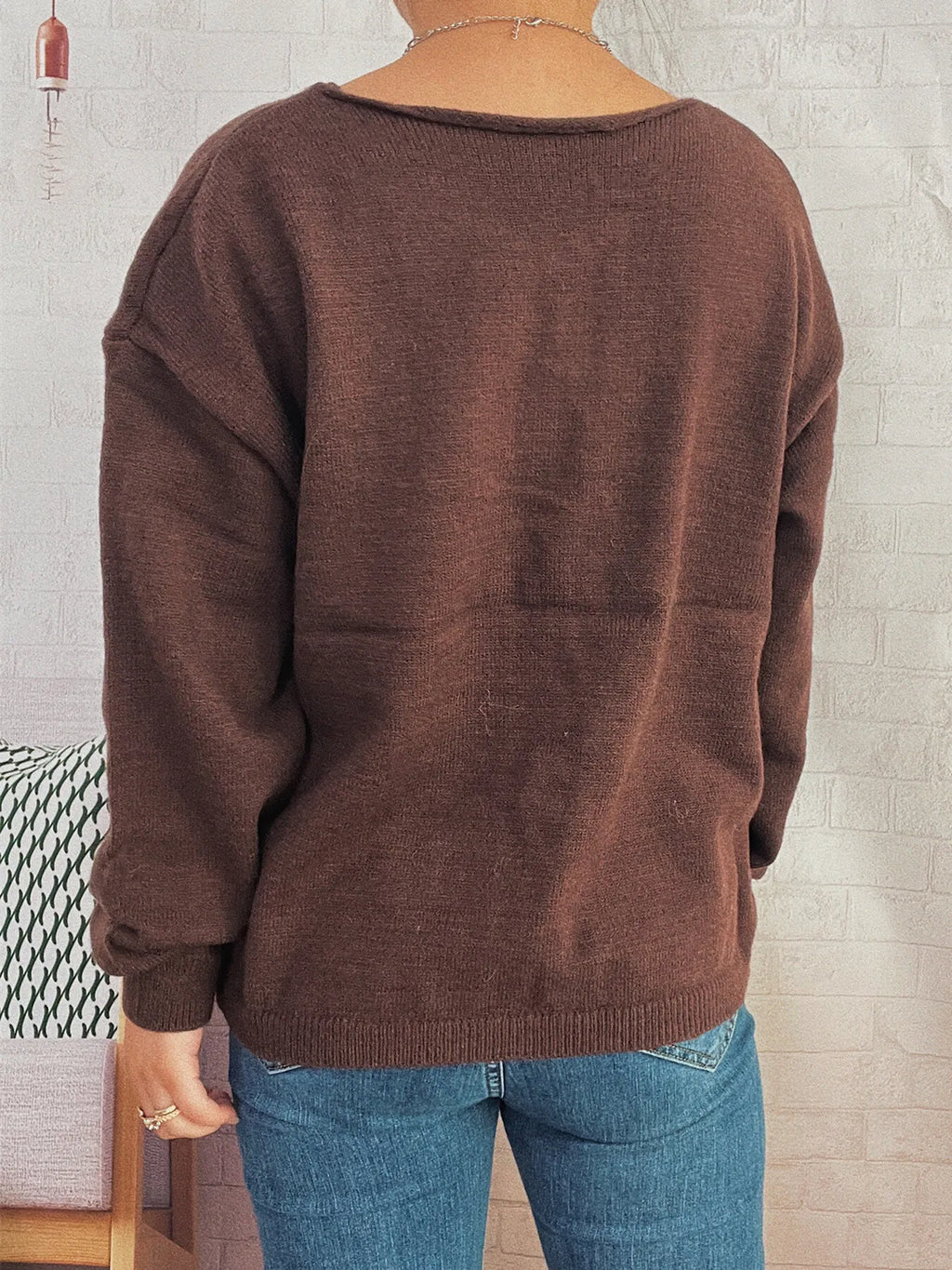 Tie Front Drop Shoulder Cardigan