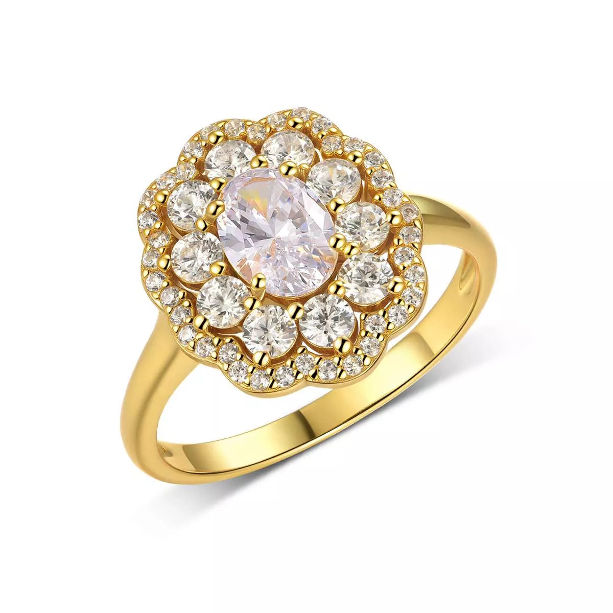 3.8 Carat Moissanite 925 Sterling Silver Ring