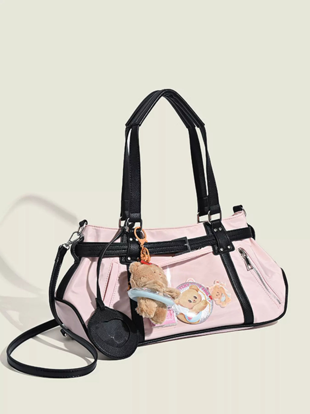 Contrast Lightweight Shoulder Bag