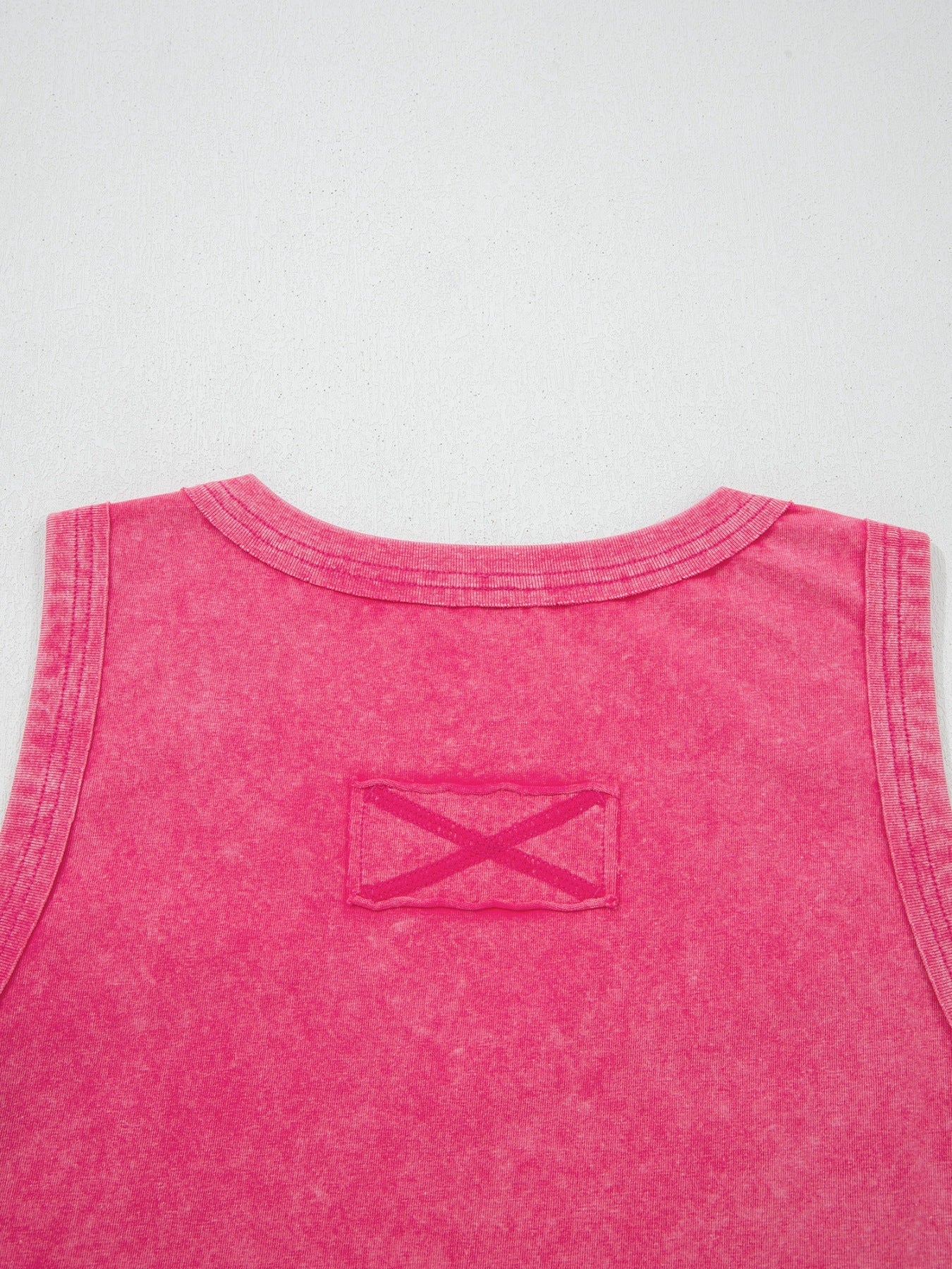 Mineral Wash V Neck Tank Top