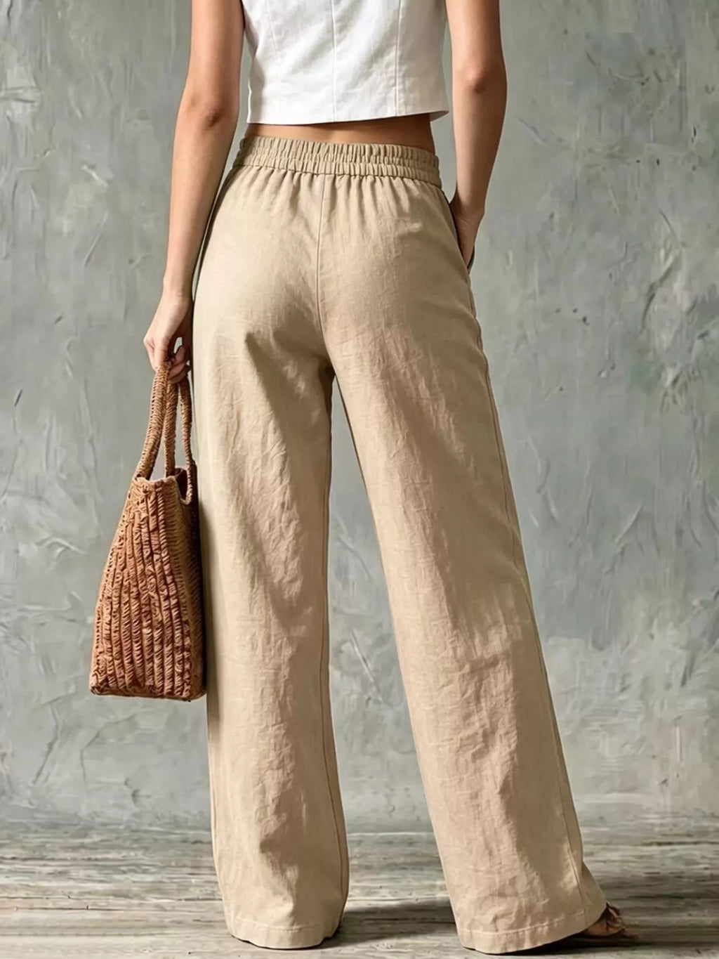 Full Size Wide Leg Pants Plus Size