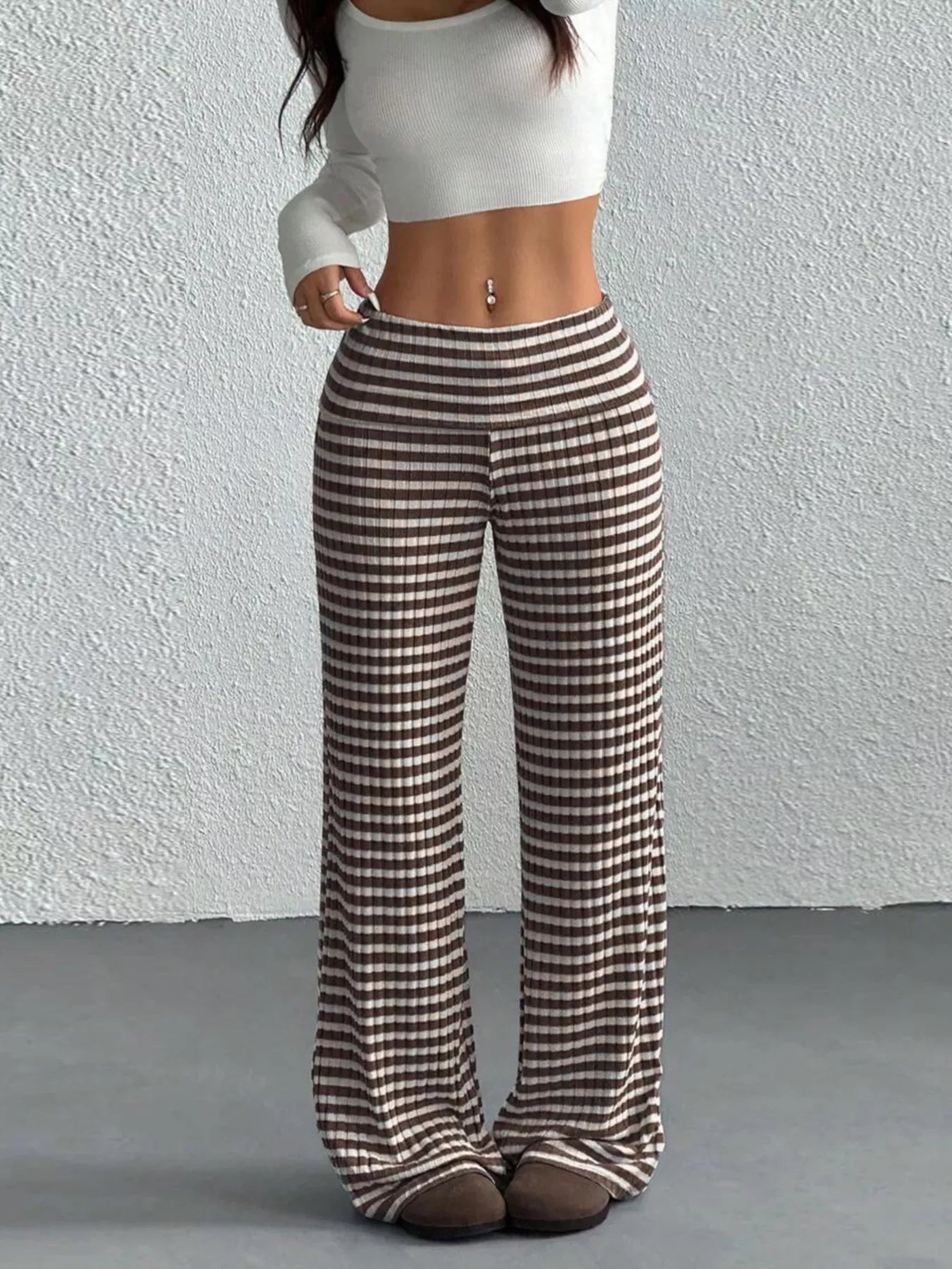 Striped Wide Leg Pants