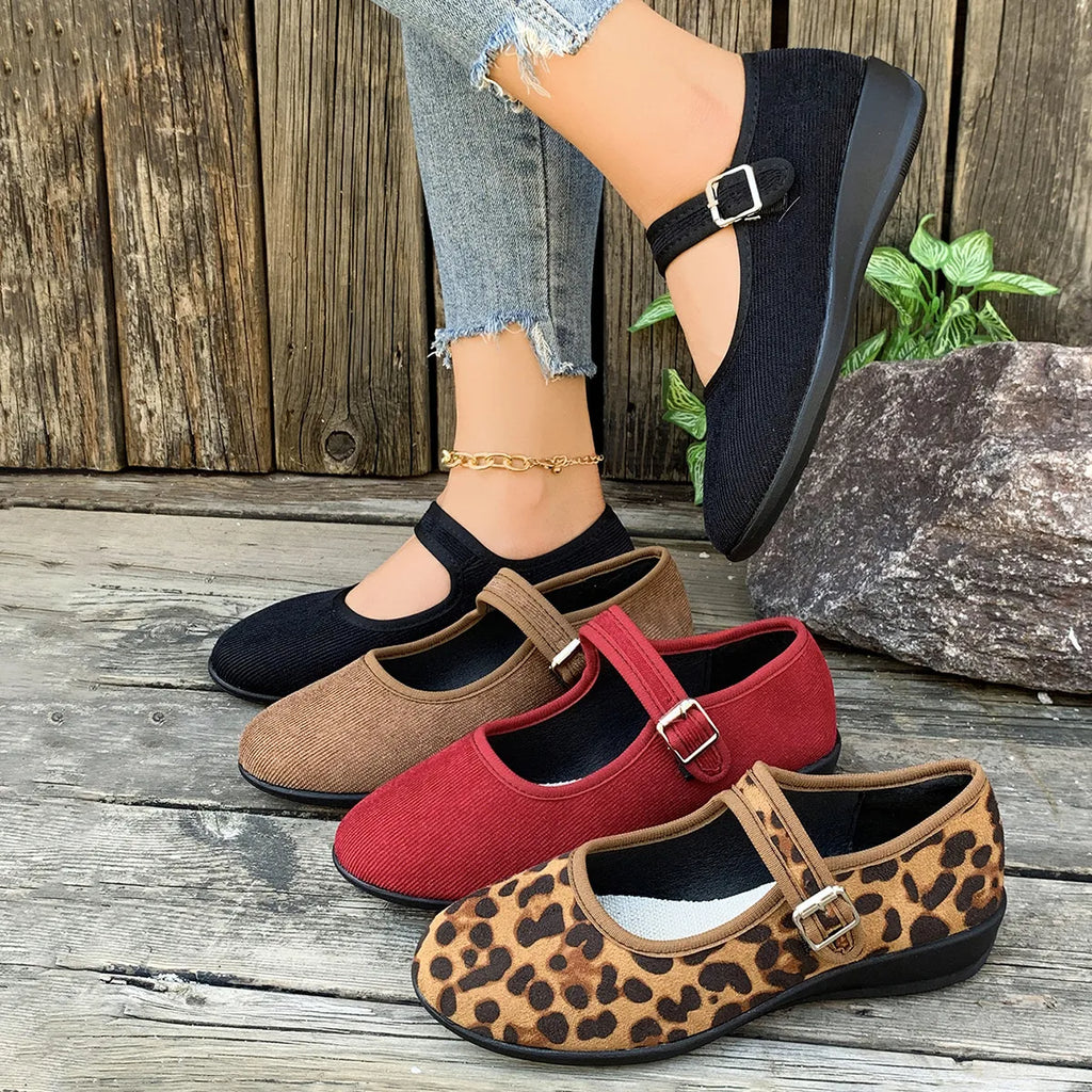 Round Toe Mesh Slip-Ons