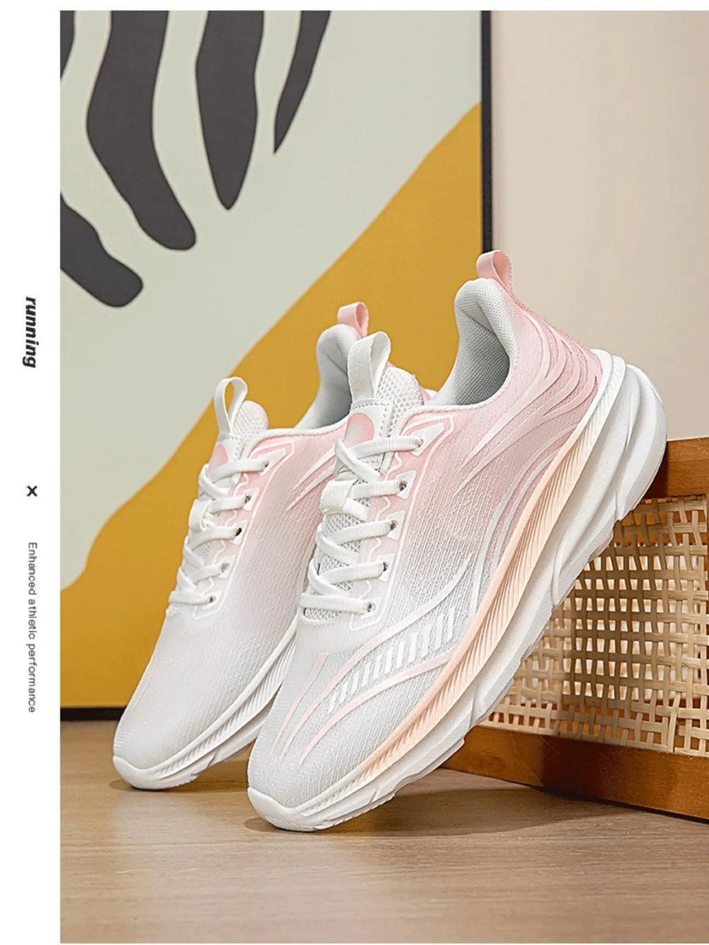 Gradient Colorful Breathable Athletic