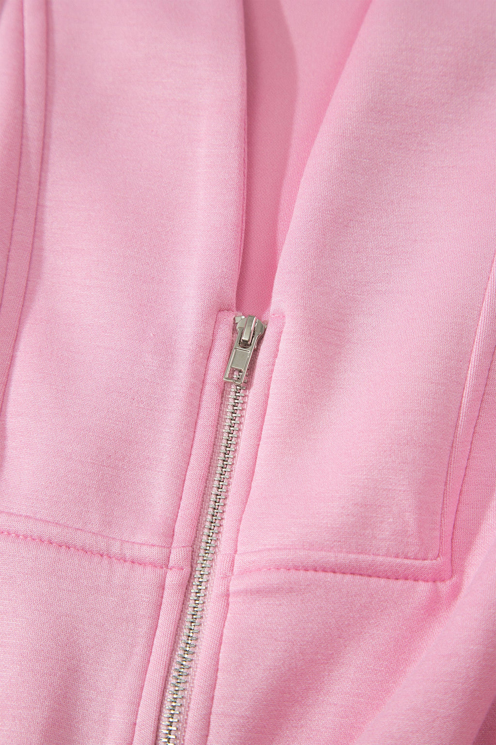 Solid Zip Up V-Neck Sleeveles Midi Dress
