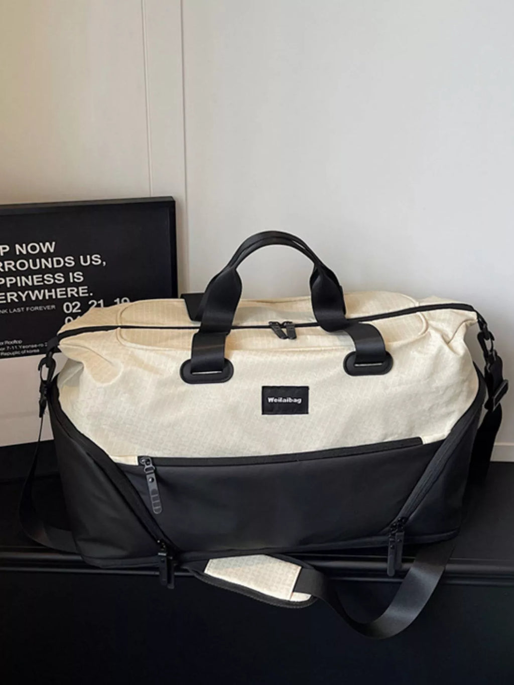Two-Tone Duffle Bag