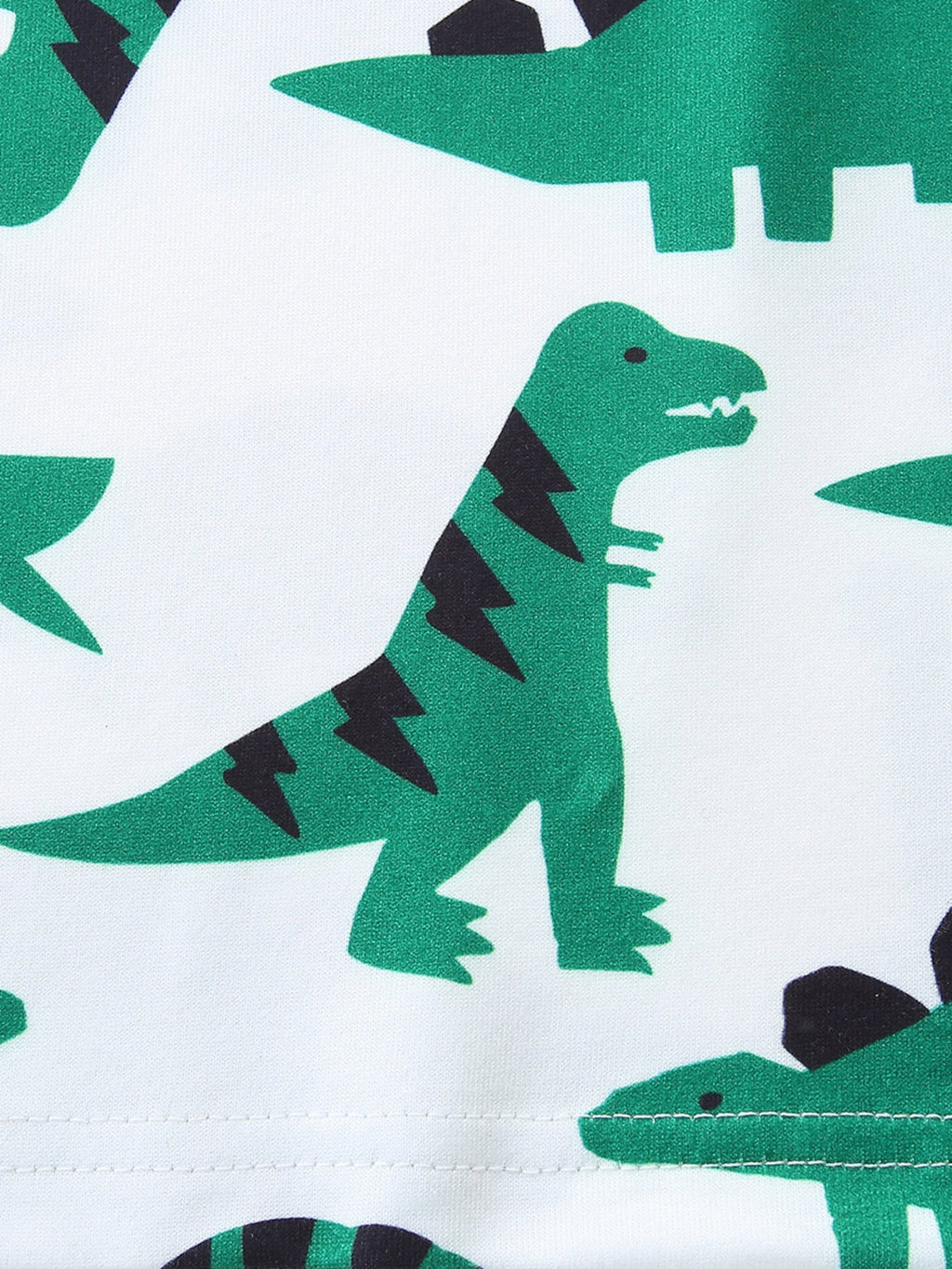 Children's Dinosaur Print Casual Tee and Shorts Set