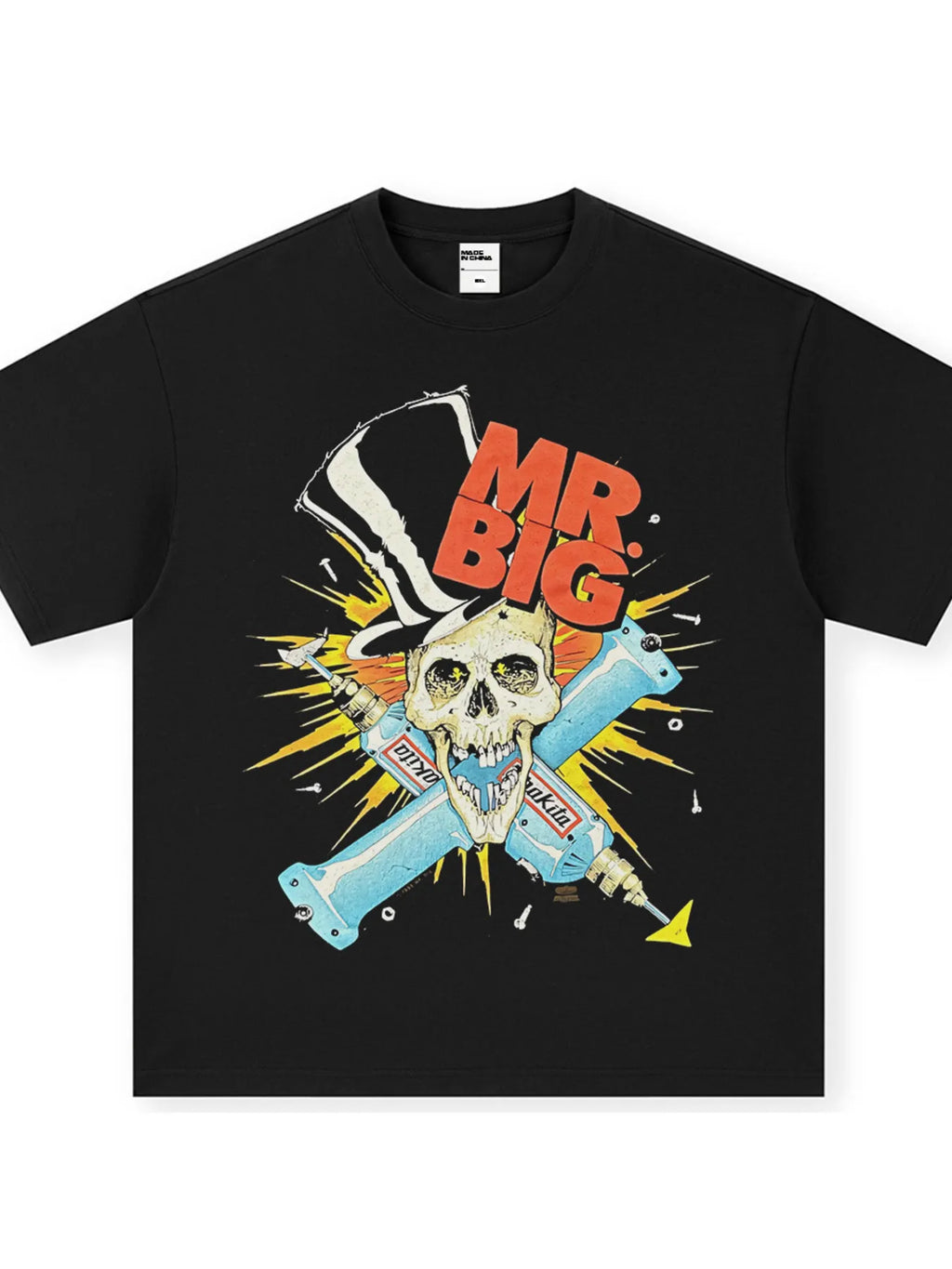 Men's Mr. Big Skull Graphic Vintage Wash T-Shirt
