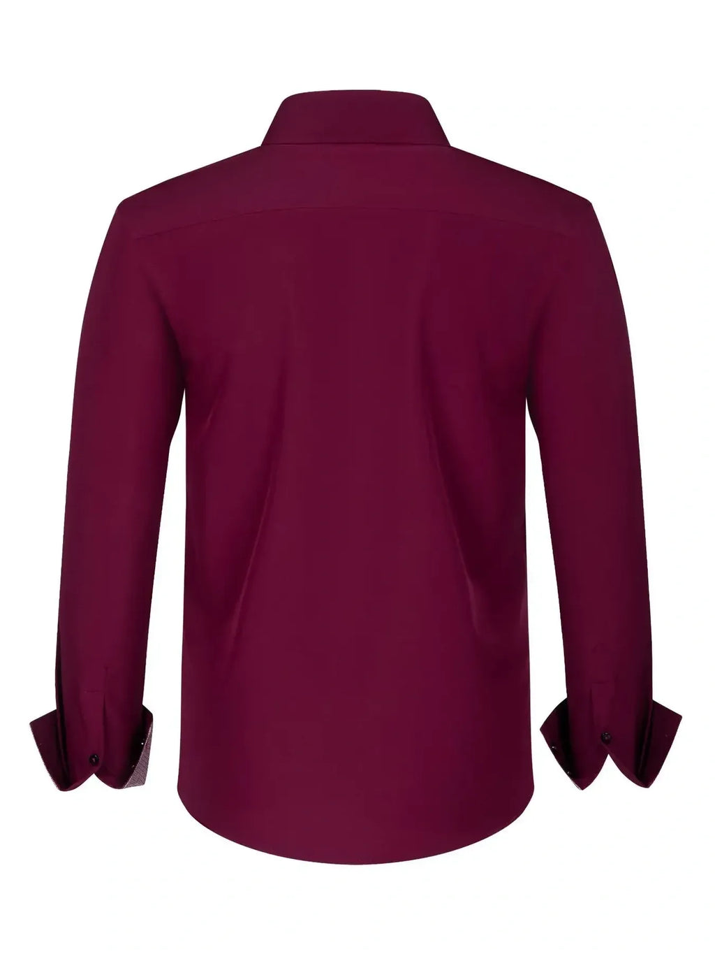 Men's Full Size Button-Down Casual Shirt with Contrast Cuffs Plus Size